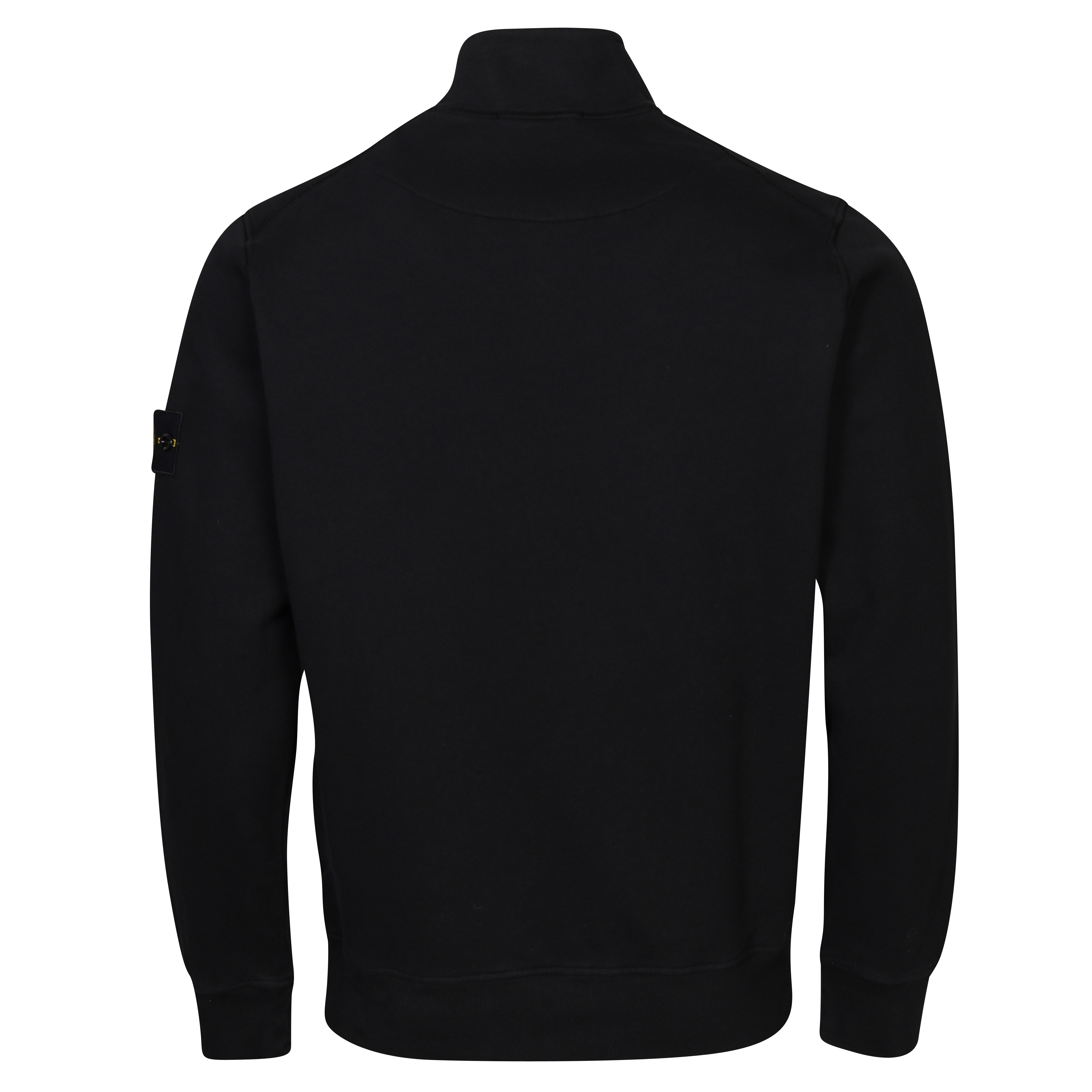 STONE ISLAND Half Zip Sweatshirt in Black