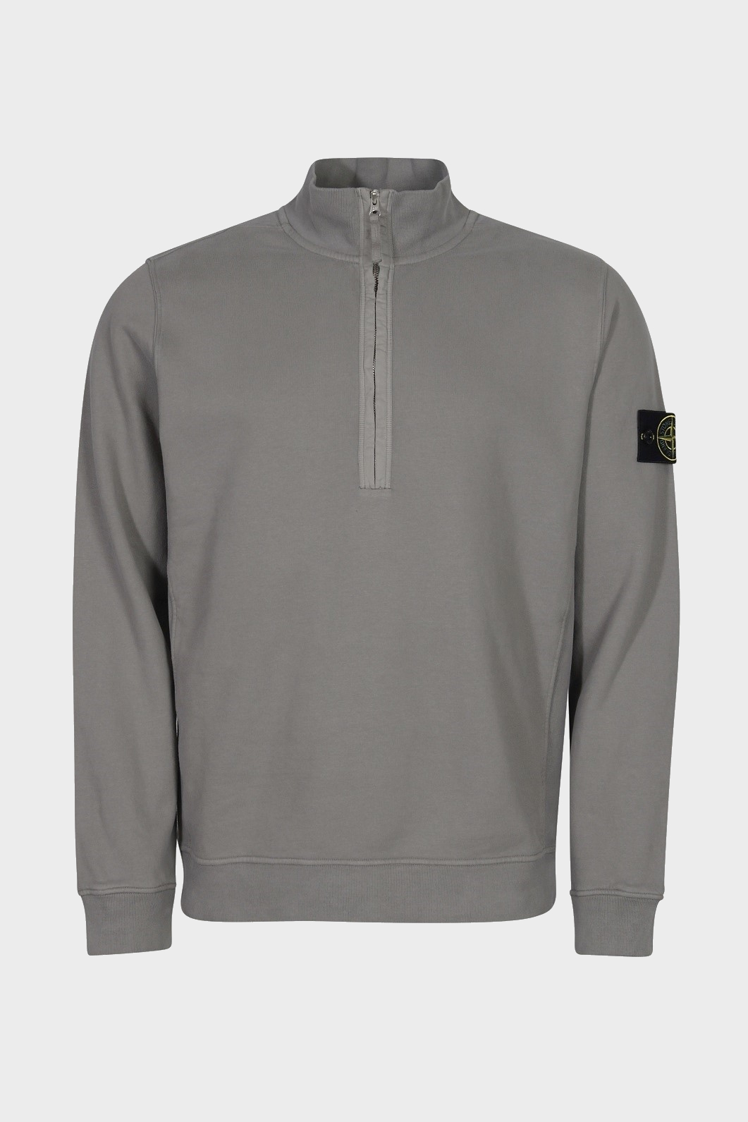 STONE ISLAND Half Zip Sweatshirt in Grey