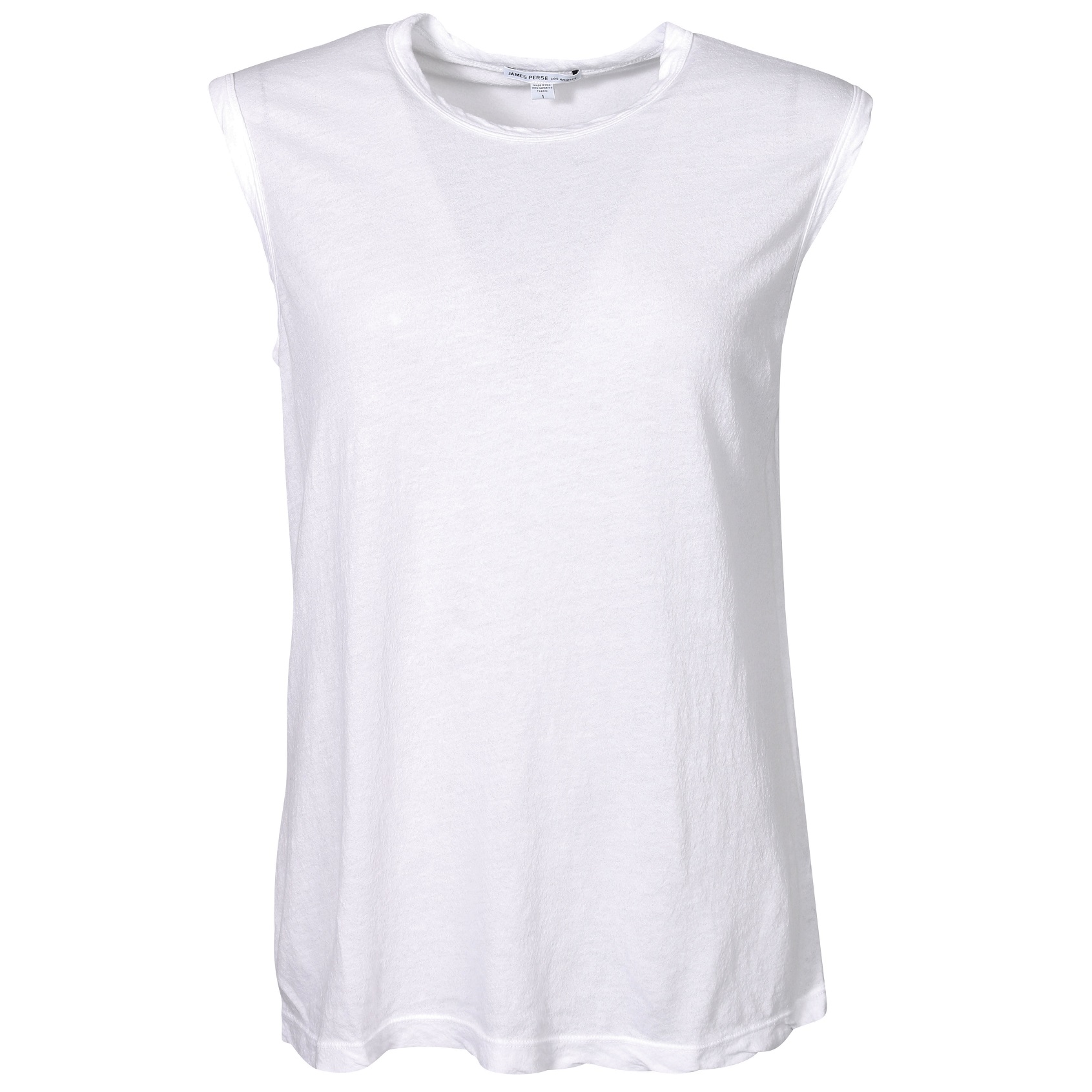 JAMES PERSE Relaxed Fit Jersey Muscle Tank in White