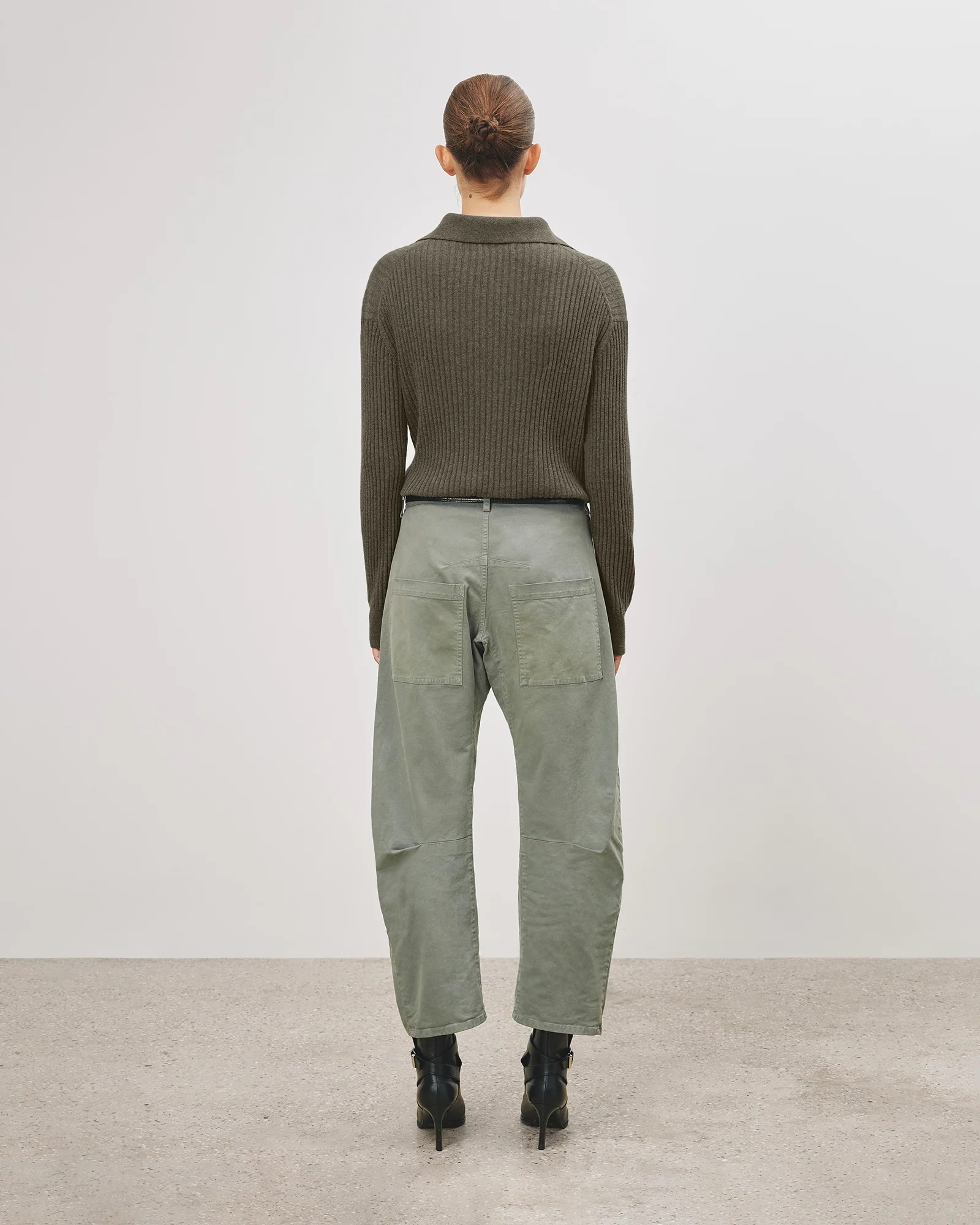 NILI LOTAN Shon Pant in Admiral Green