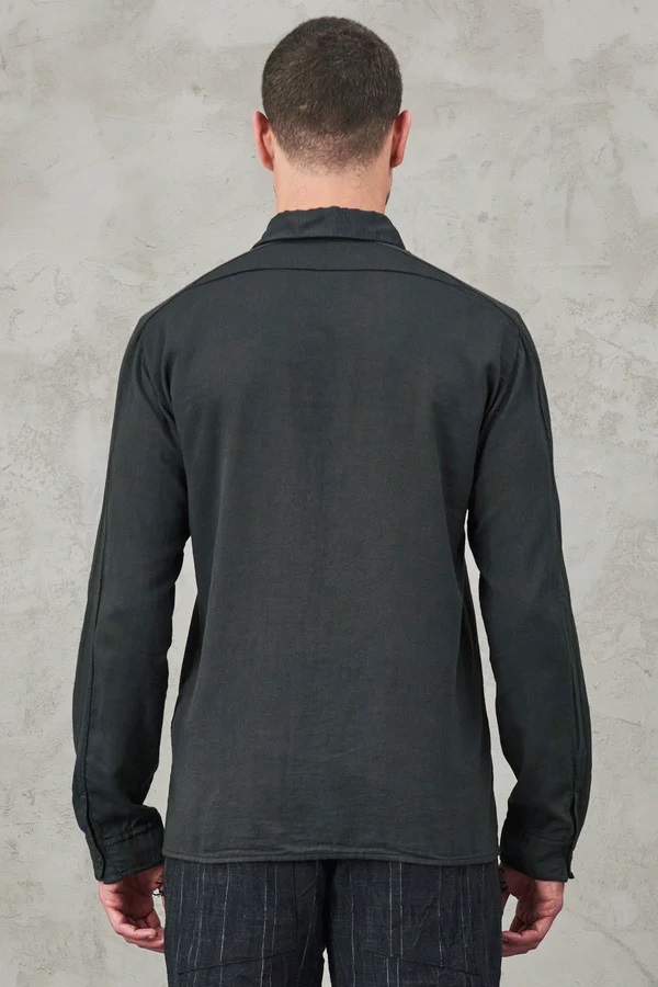 TRANSIT UOMO Super Soft Shirt in Dark Grey
