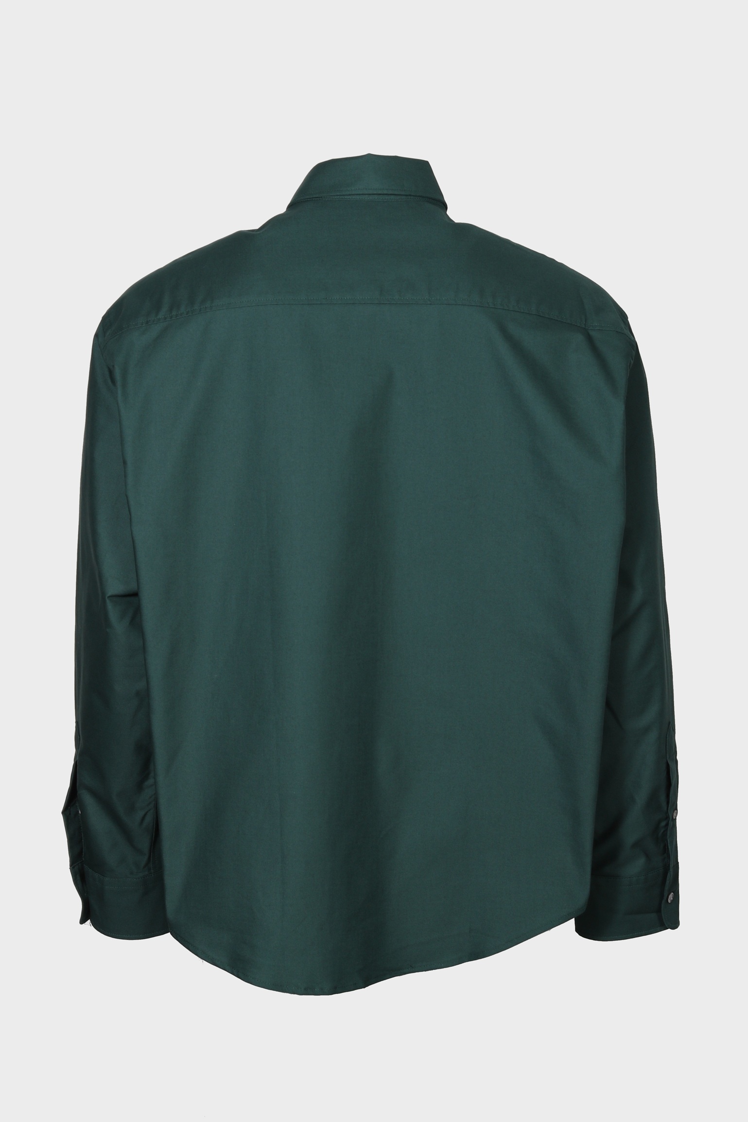 AMI PARIS de Coeur Boxy Fit Oxford Shirt in Bottle Green