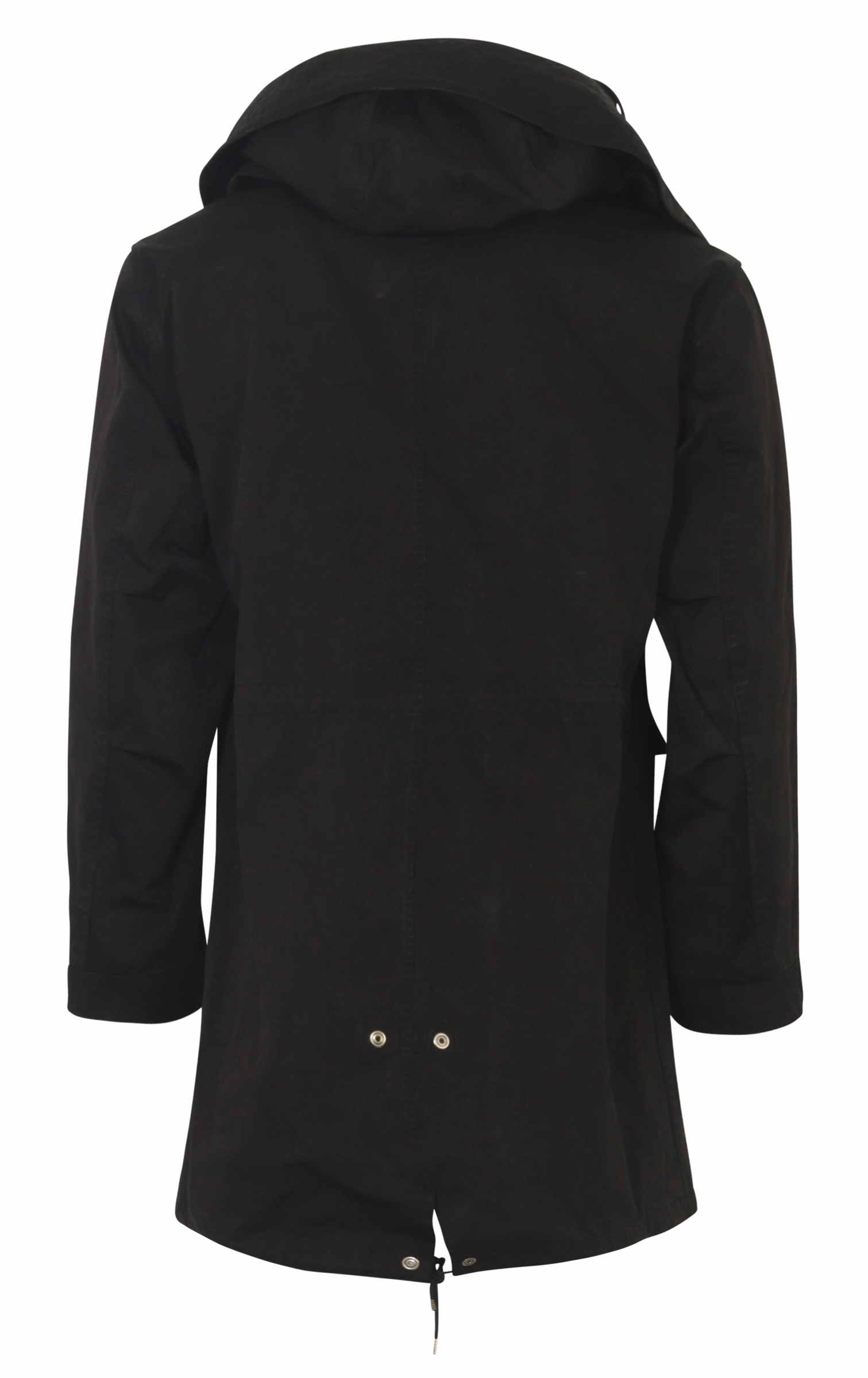 Ten C Hooded Military Parka Black