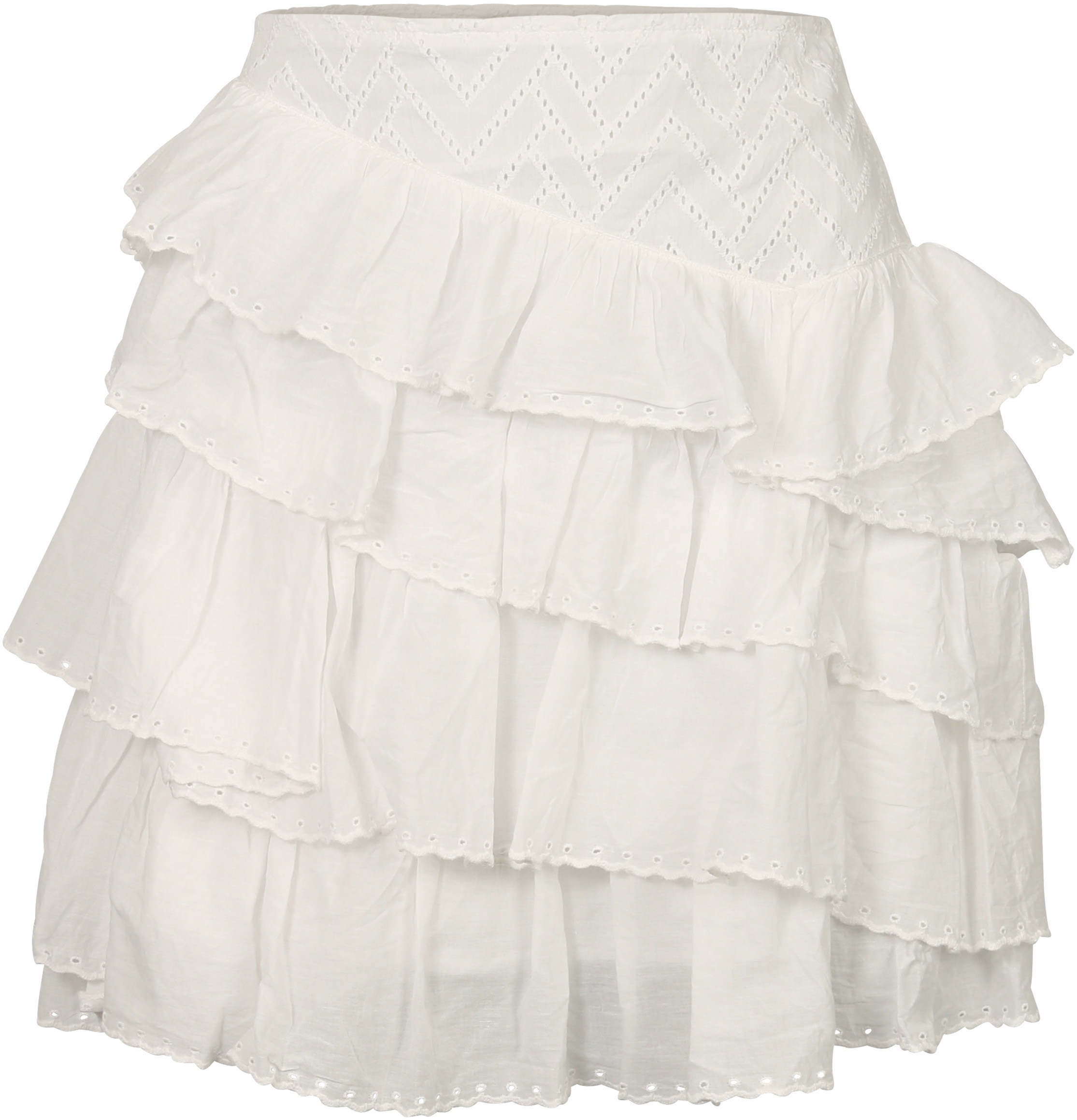 Nikkie Ruffle Skirt Off White