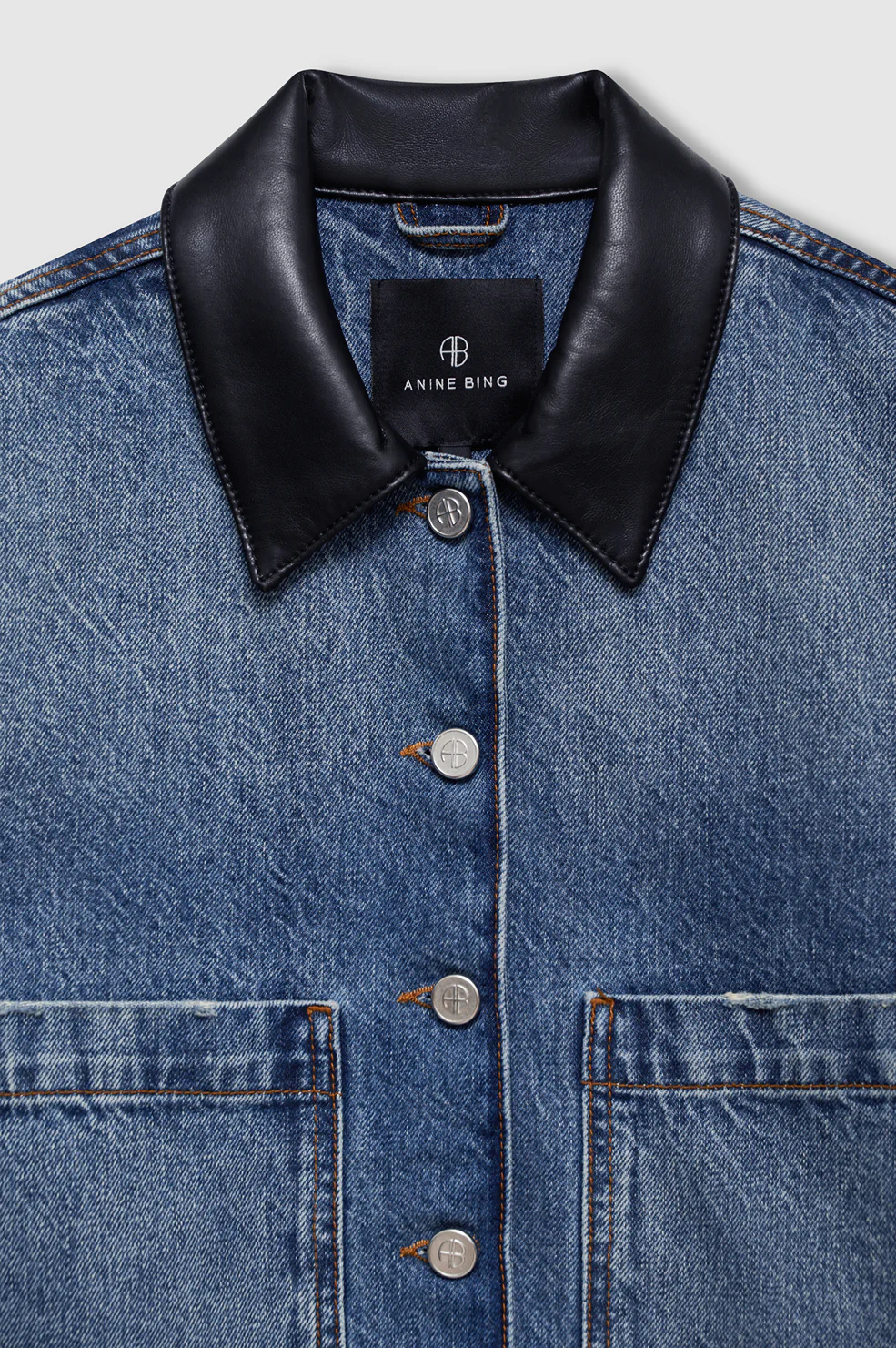 ANINE BING Yuma Denim Jacket in Cabana Blue