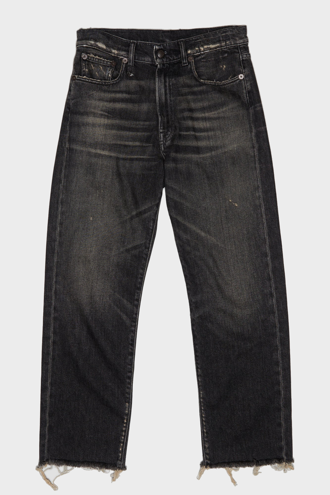 R13 Boyfriend Jeans in Abbey Black