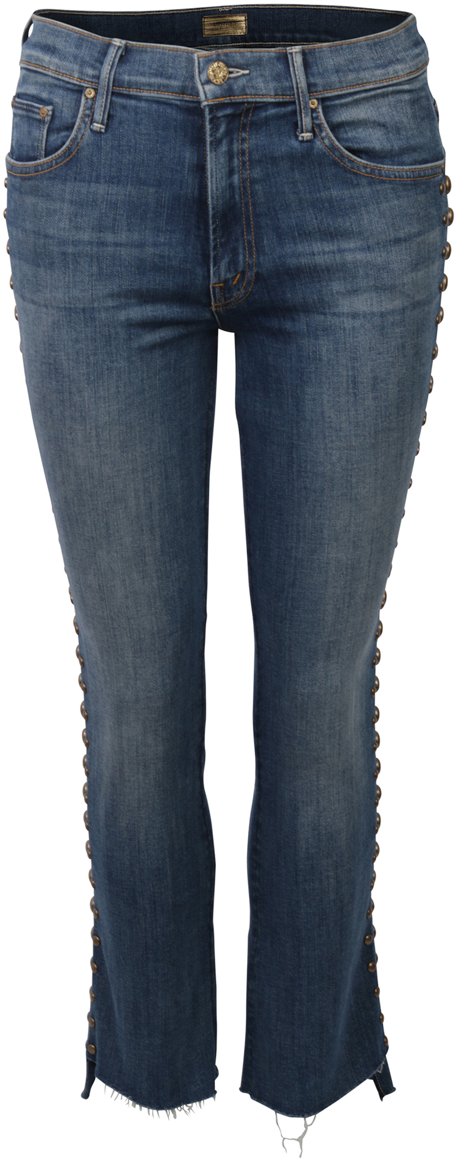 Mother Jeans Stud Insider Crop blau