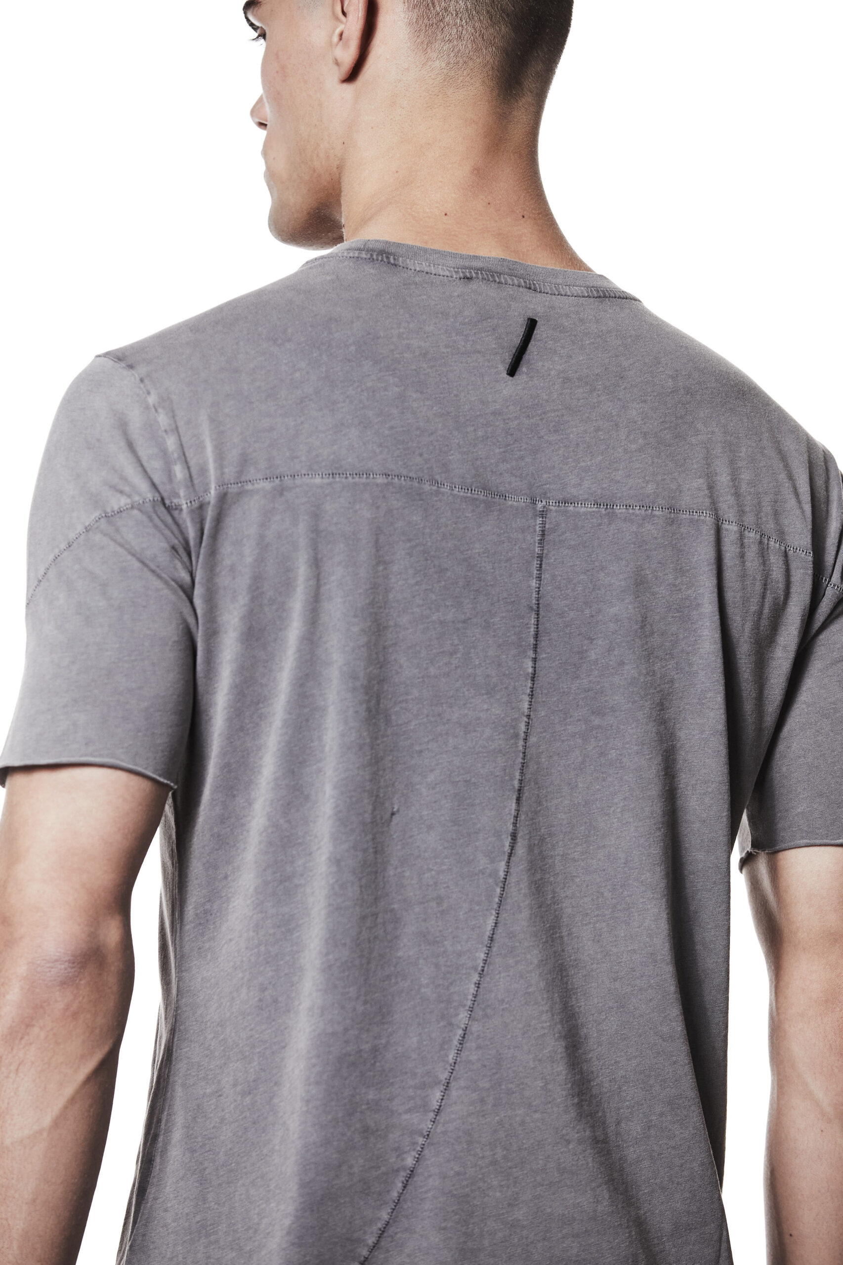 THOM KROM Slim Fit T-Shirt in Used Grey THOM KROM Slim Fit T-Shirt in Used Grey