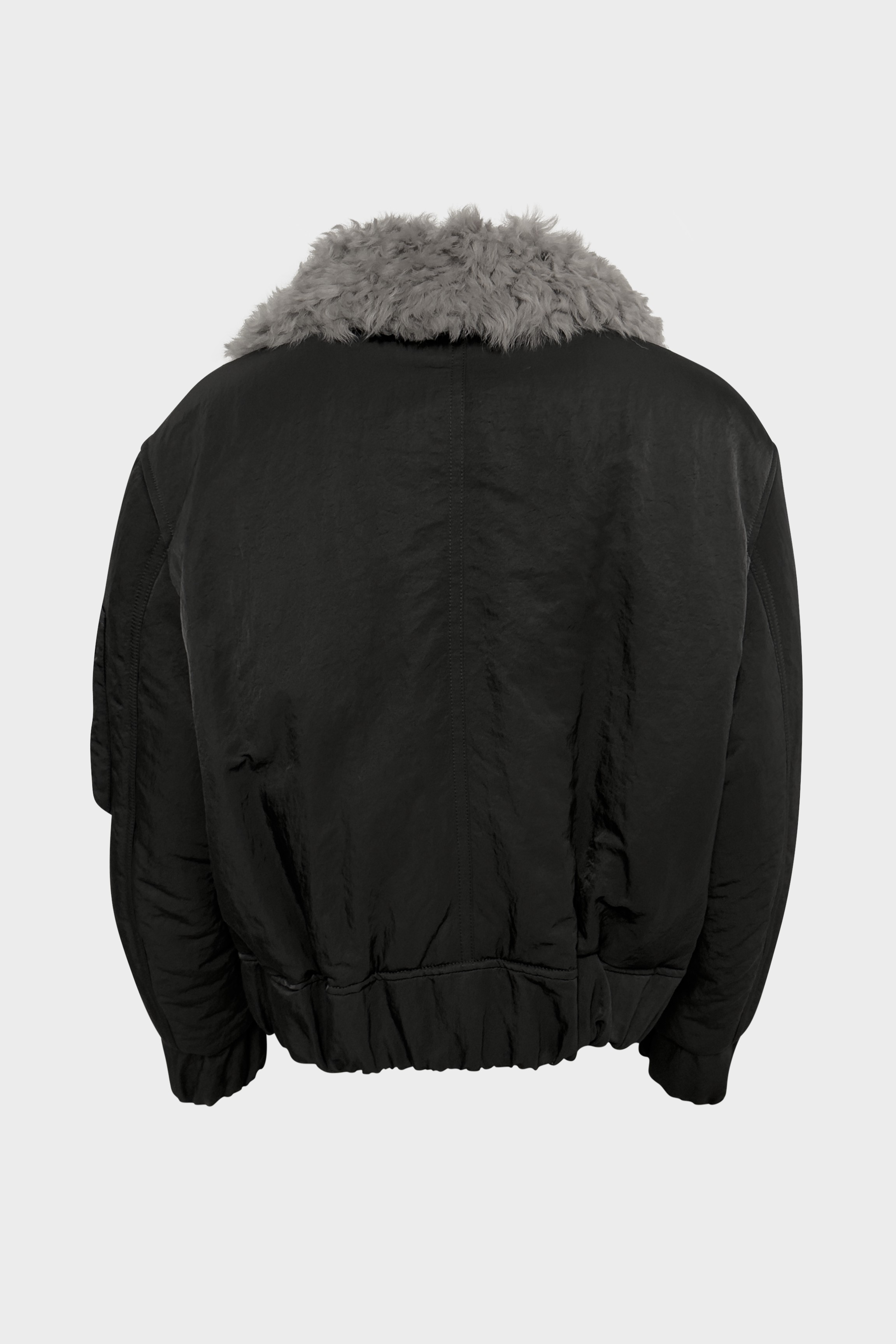 AMI PARIS Padded Bomber Jacket in Anthracite