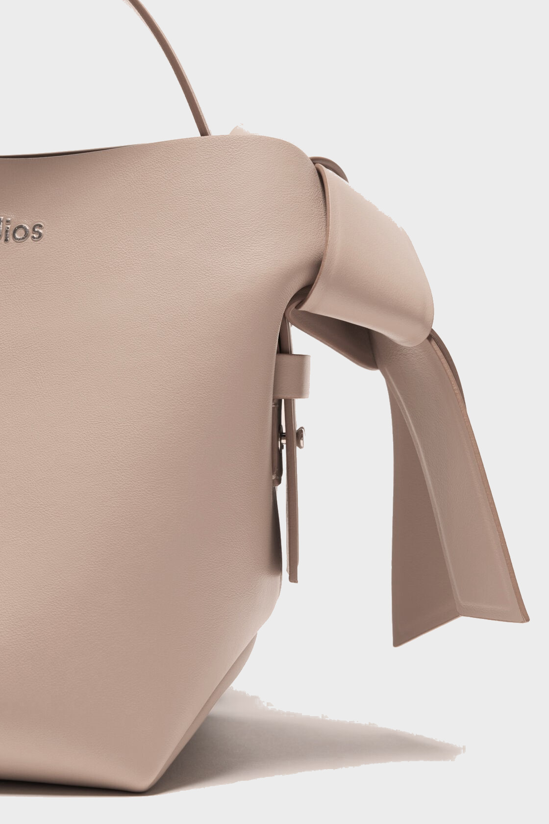 ACNE STUDIOS Musubi Mini R Shoulder Bag in Taupe Beige