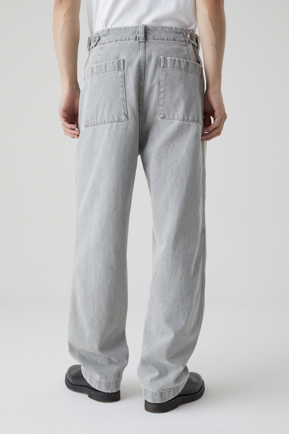 CLOSED Belfast Wide Leg Jeans in Light Grey