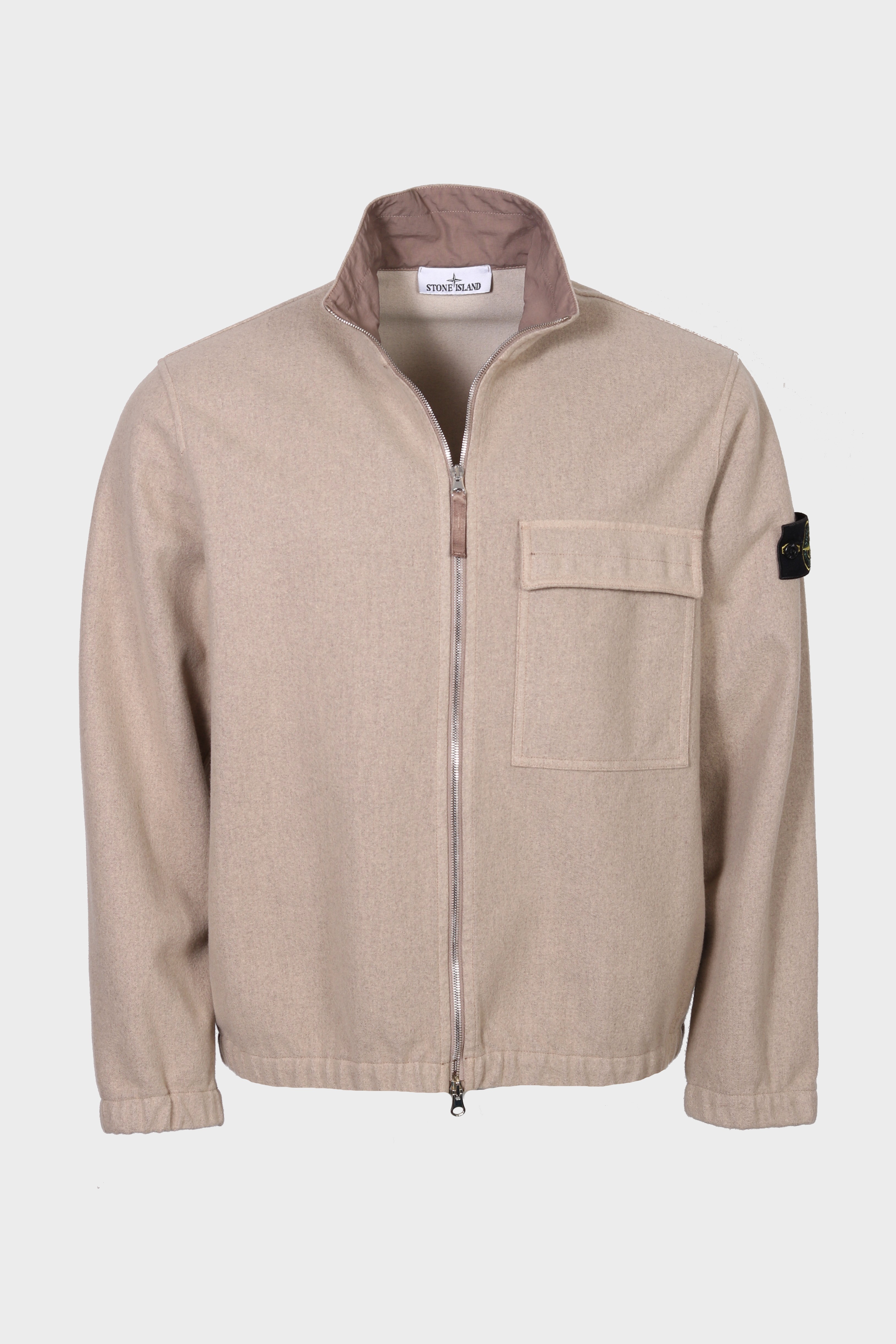 STONE ISLAND Wool Jacket in Beige