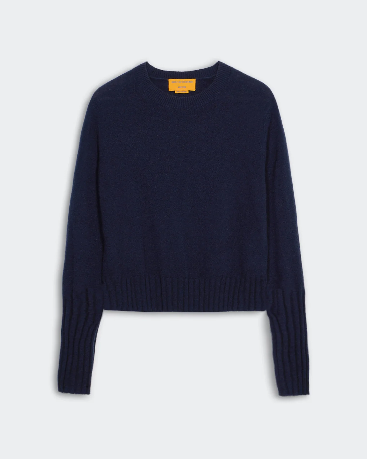 GUEST IN RESIDENCE Shrunken Crewneck Sweater in Midnight L