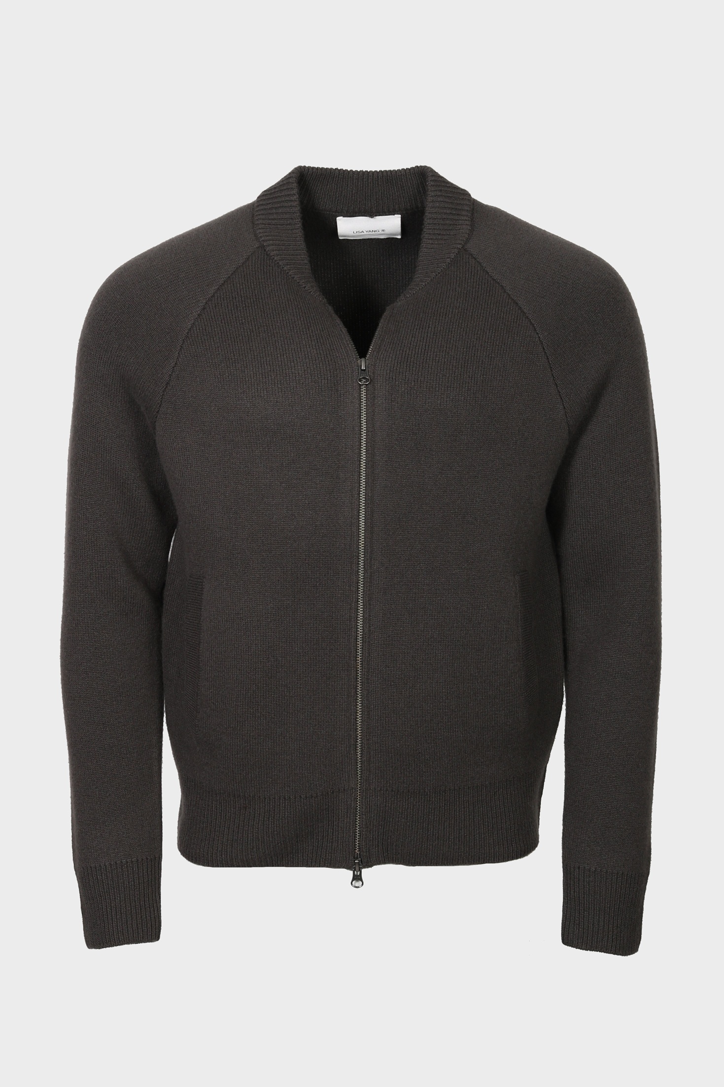 LISA YANG Fionn Cardigan Jacket in Dark Green 5 / L-XL