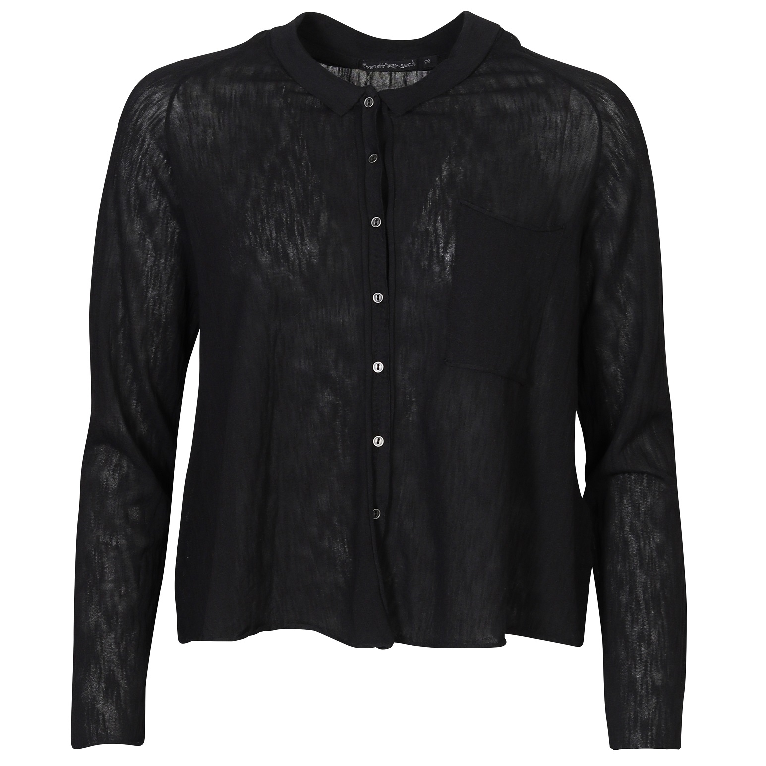 TRANSIT PAR SUCH Cotton Shirt in Black