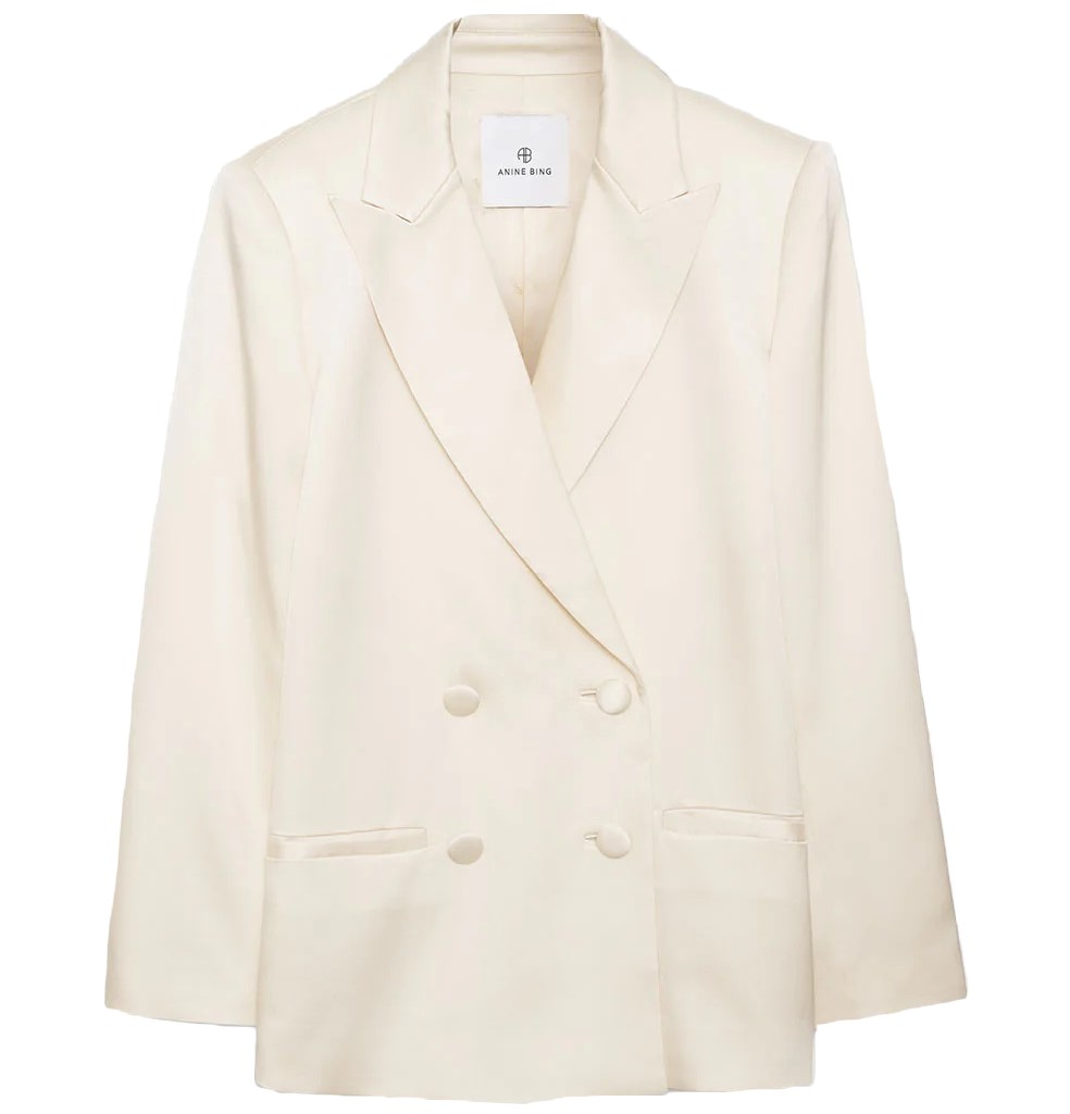 ANINE BING Donne Blazer in Cream
