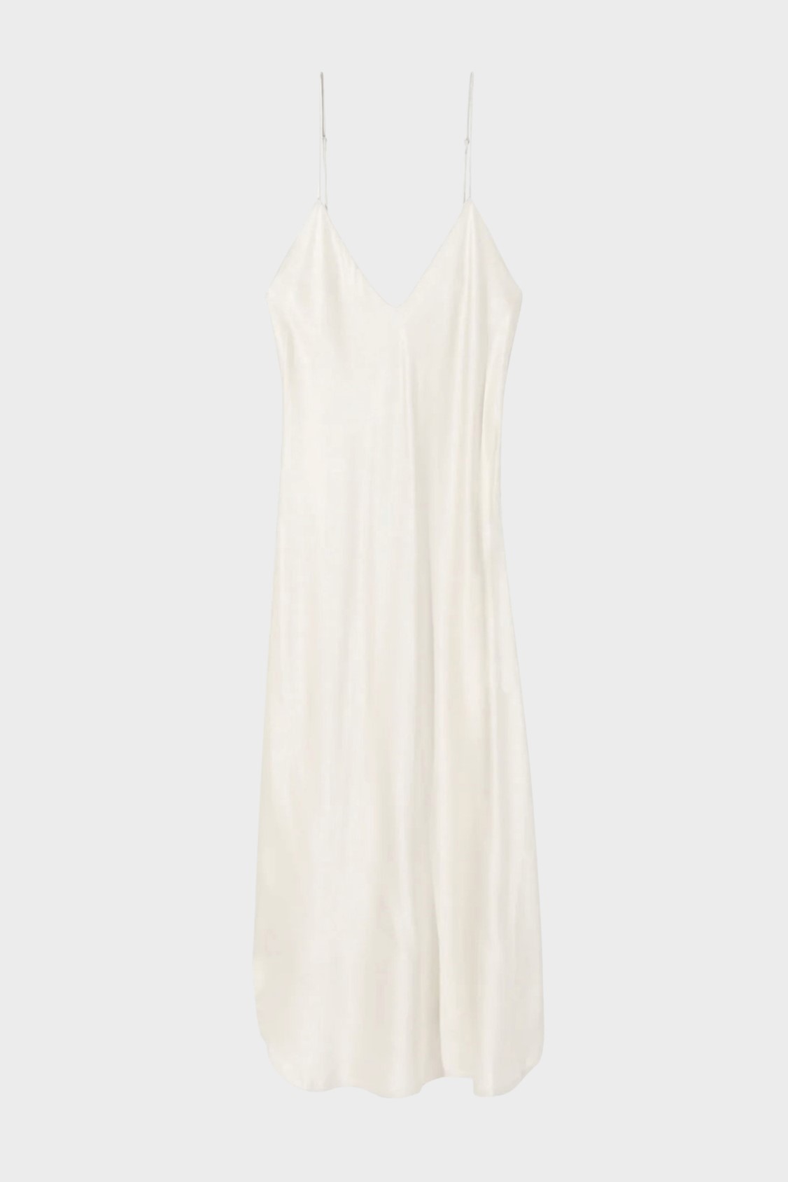 NILI LOTAN Short Cami Silk Dress in Ivory XL