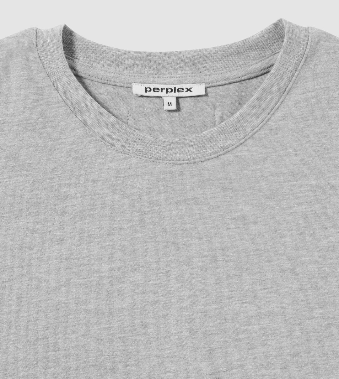 PERPLEX Cropped Boxy Fit T-Shirt in Heather Grey