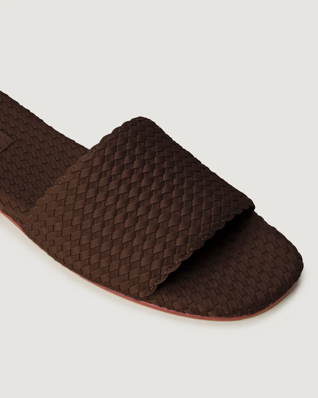 NAGHEDI Handwoven St.Barths Slide in Chocolate