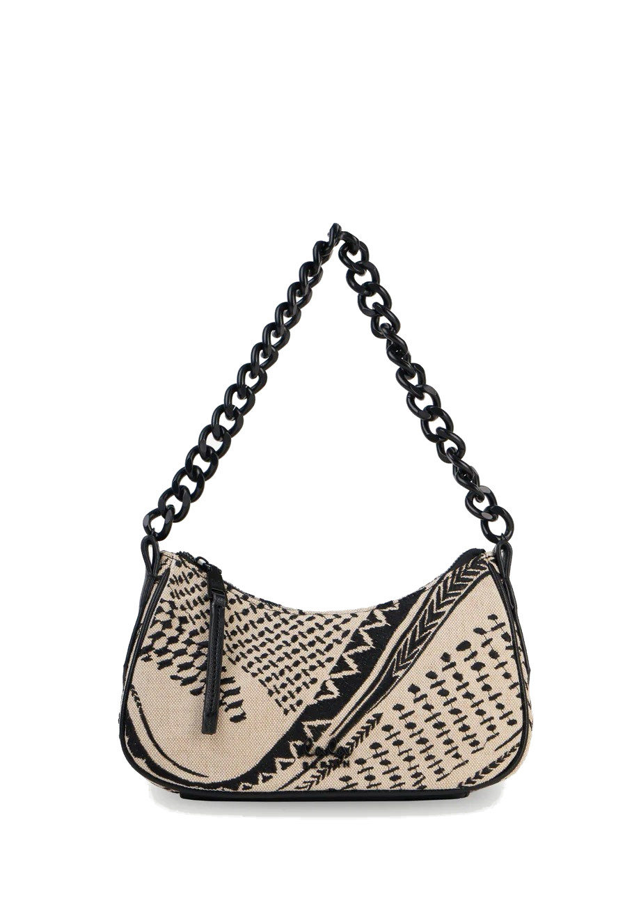 LALA BERLIN Shoulderbag Movitz in Black Swirl