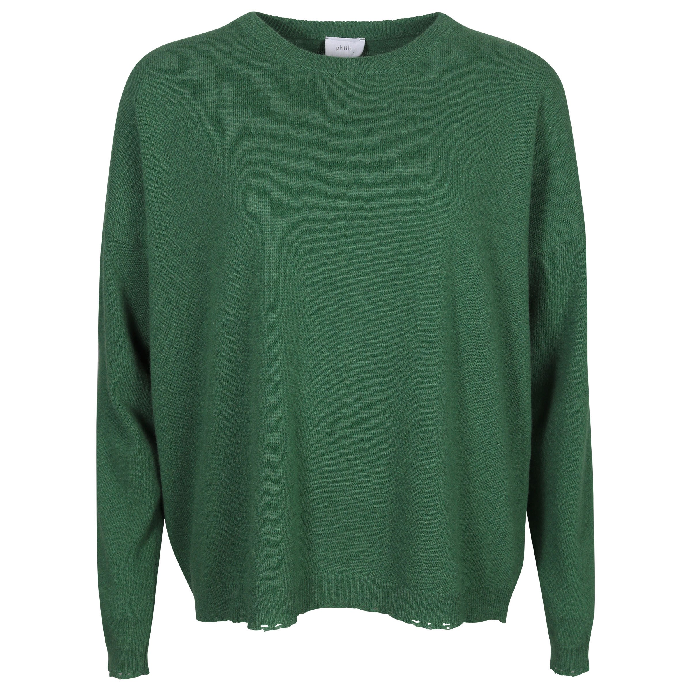 Phiili Recycled Cashmere Sweater in Green XS/S