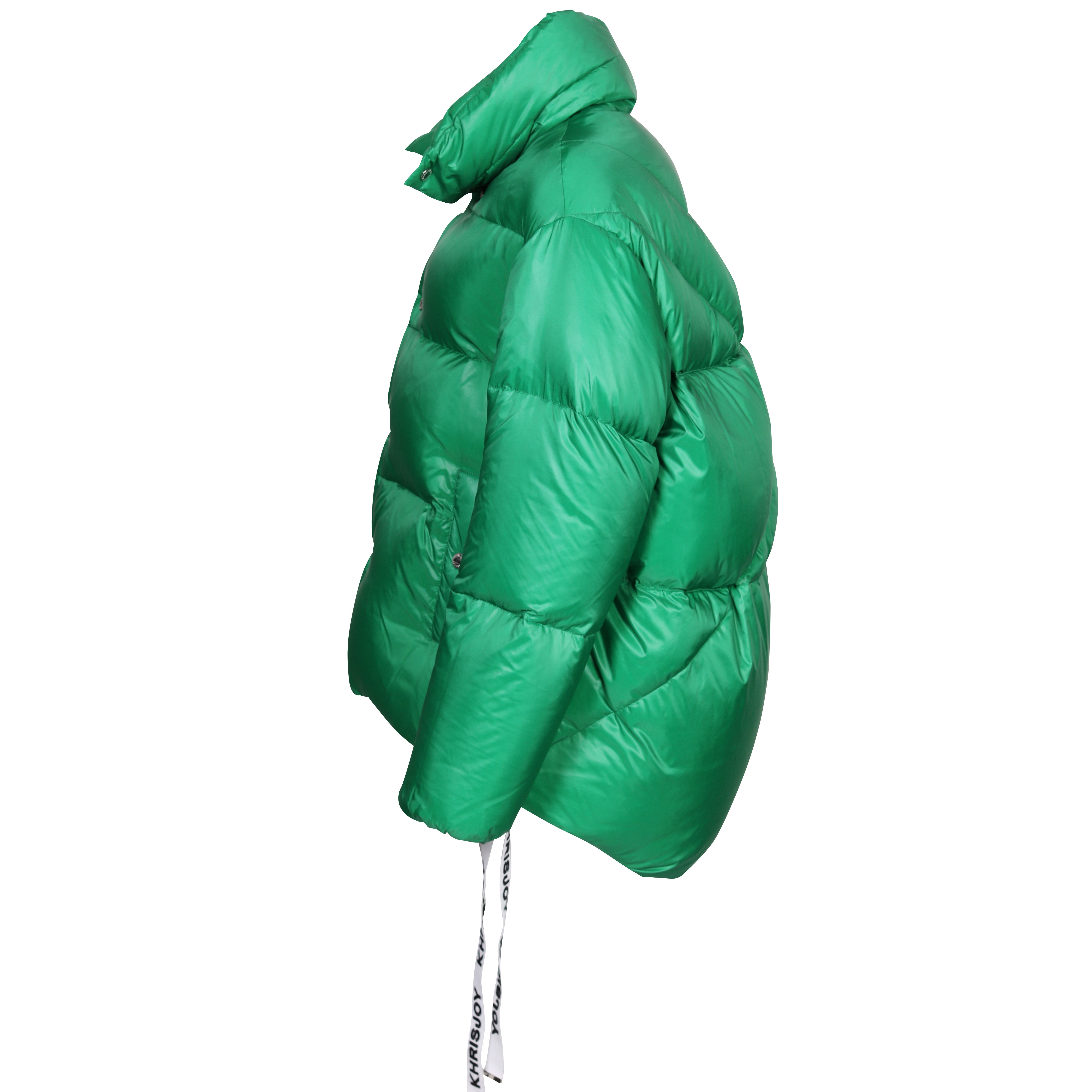 Khrisjoy Iconic Puffer Oversized Jacket in Emerald Green