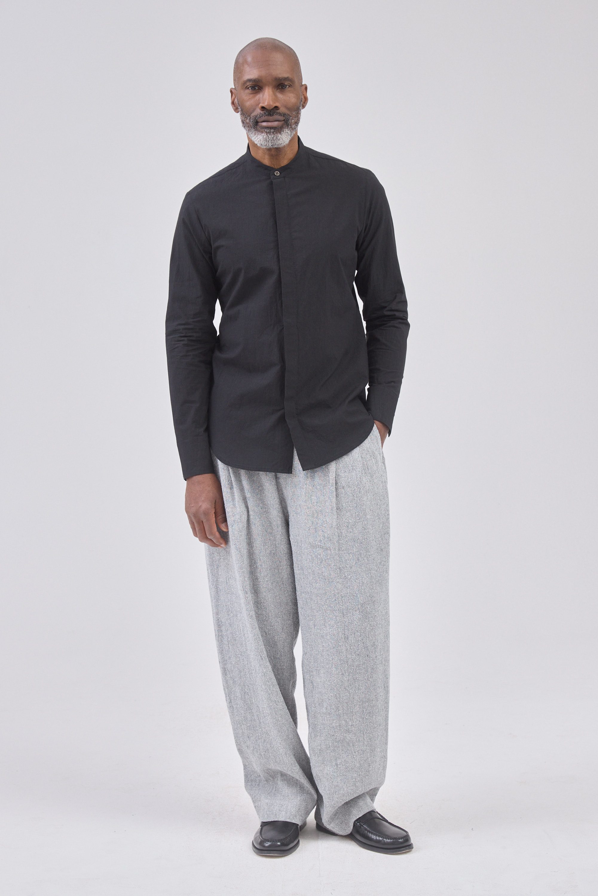 HANNIBAL. Shirt Jonte in Charcoal HANNIBAL. Shirt Jonte in Charcoal