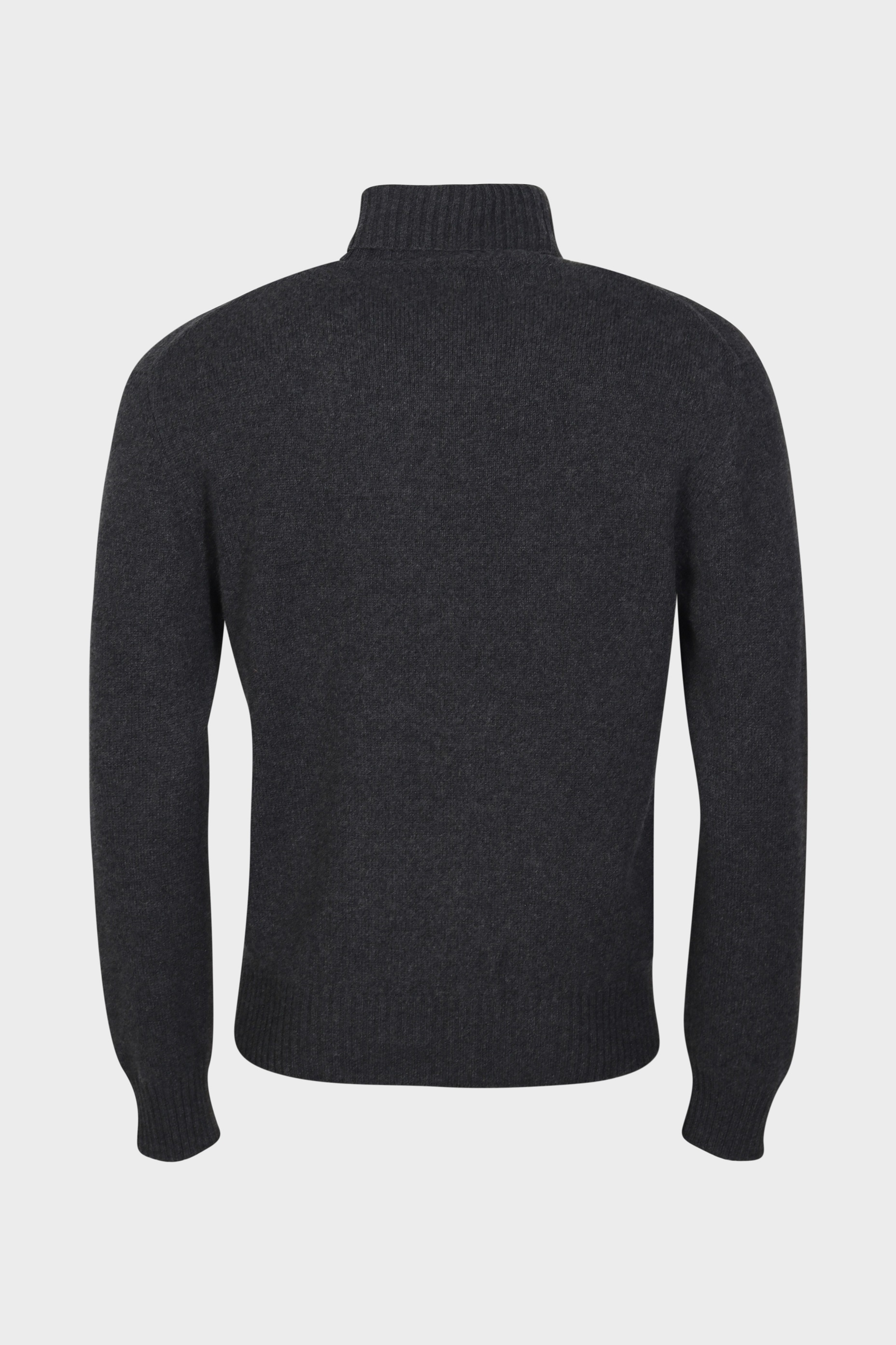 AMI PARIS de Coeur Turtle Neck Cashmere Pullover in Anthracite