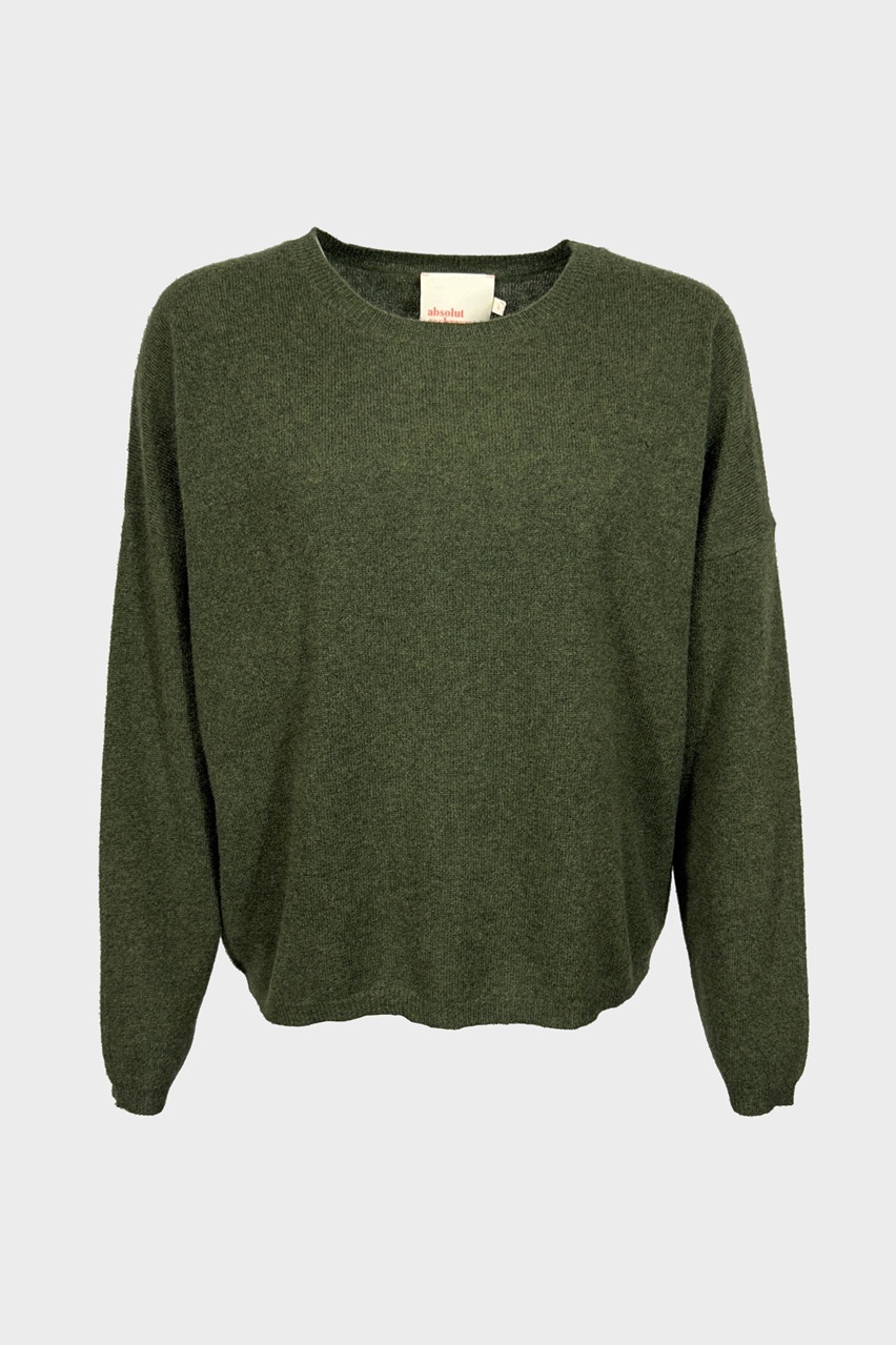 ABSOLUT CASHMERE Round Sweater in Forest