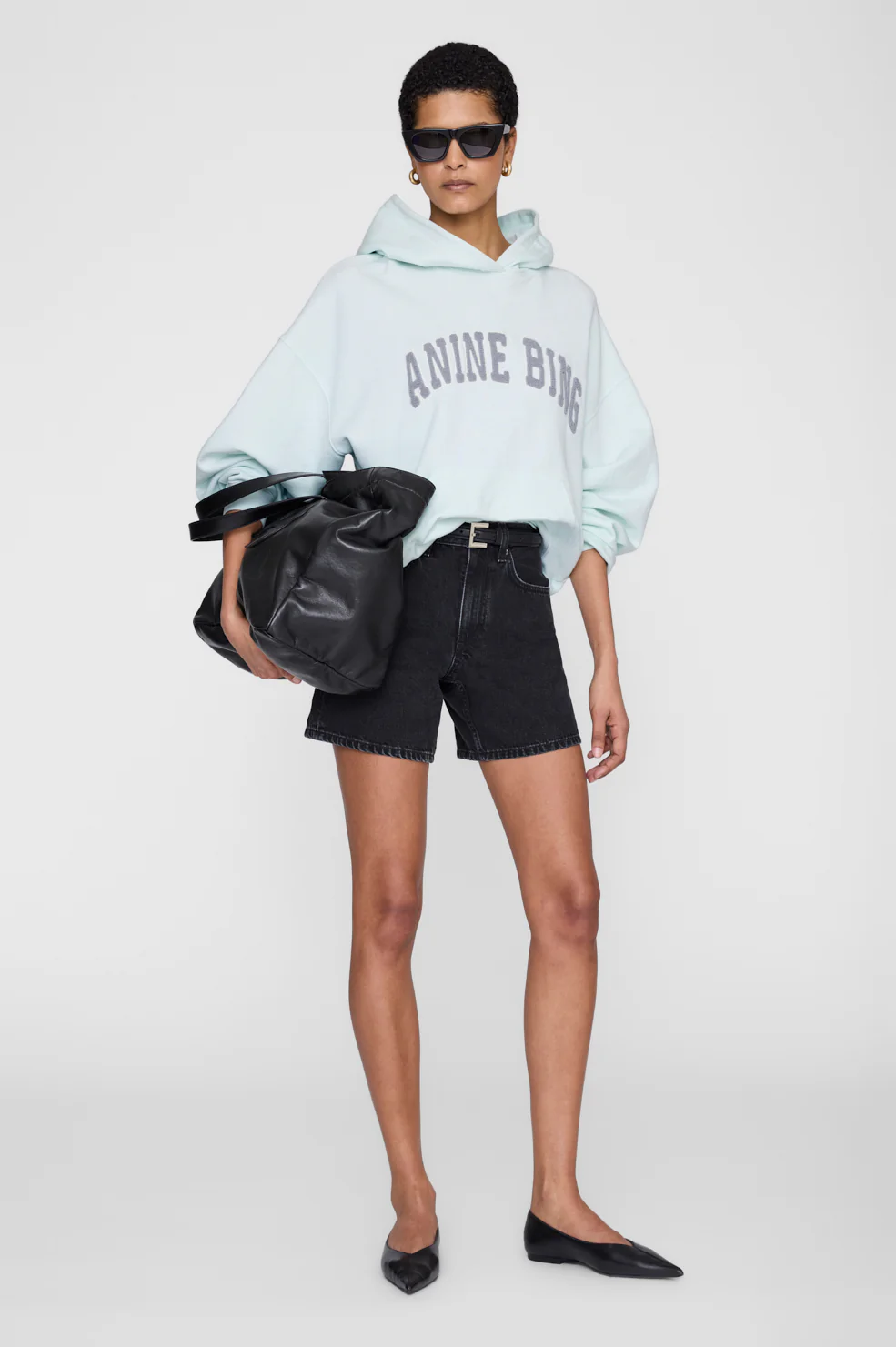 ANINE BING Harvey Sweatshirt in Spring Mint