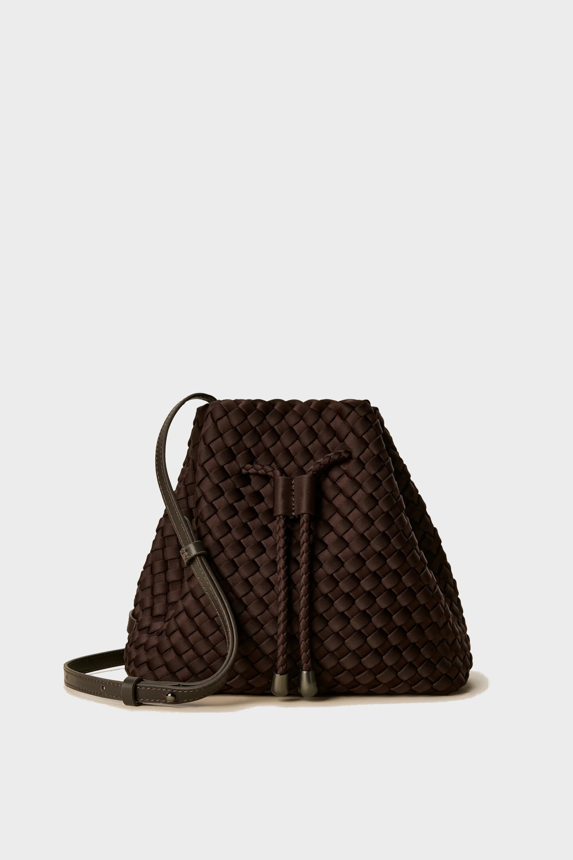 NAGHEDI Gramercy Bucket Bag Medium in Chocolate