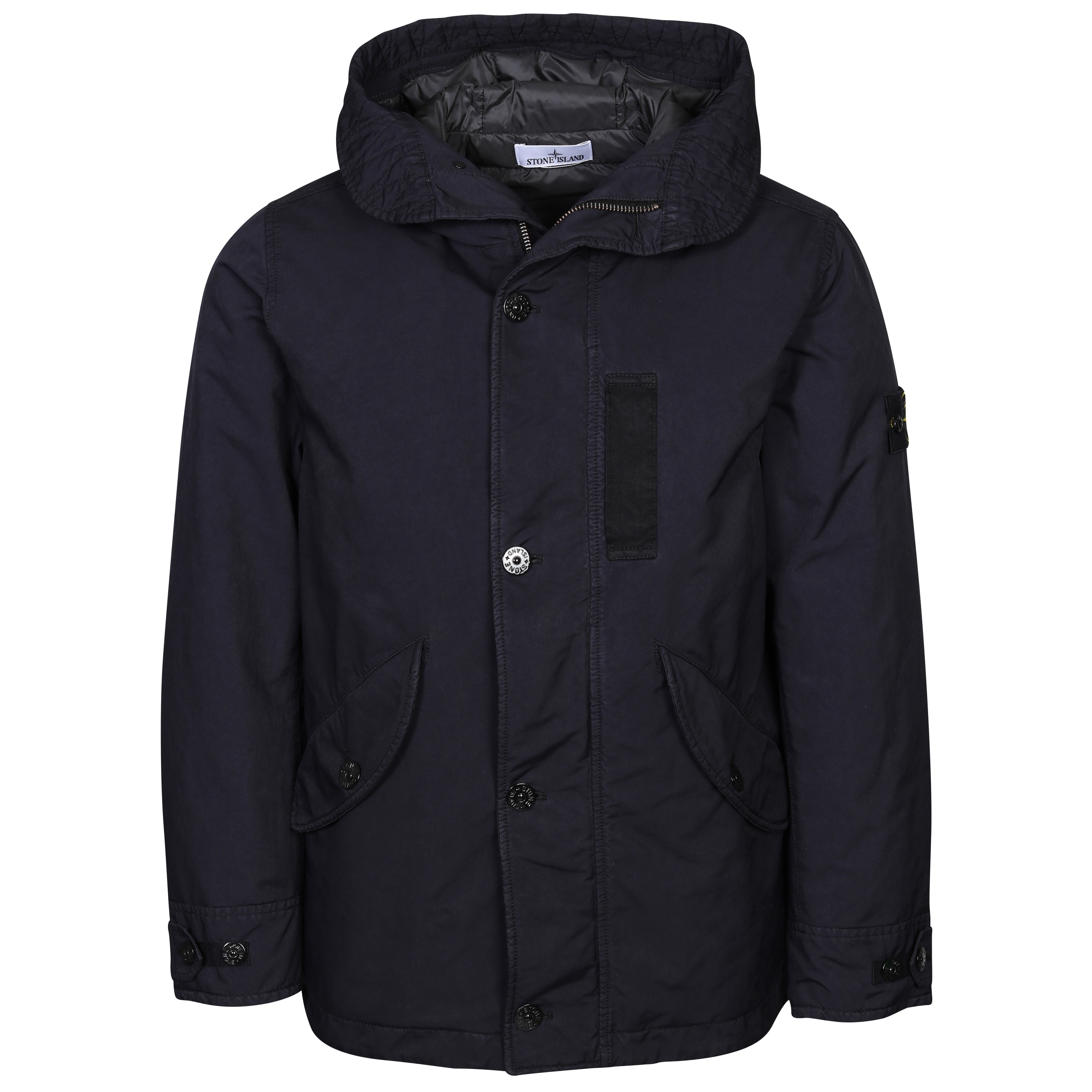 Stone Island Real Down Jacket in Navy