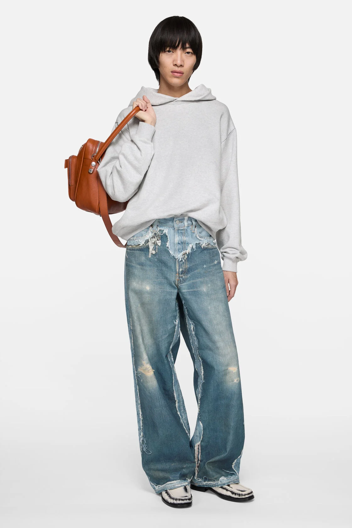 ACNE STUDIOS 1981 Baggy Fit Printed Demin Pant Regular Length XXL