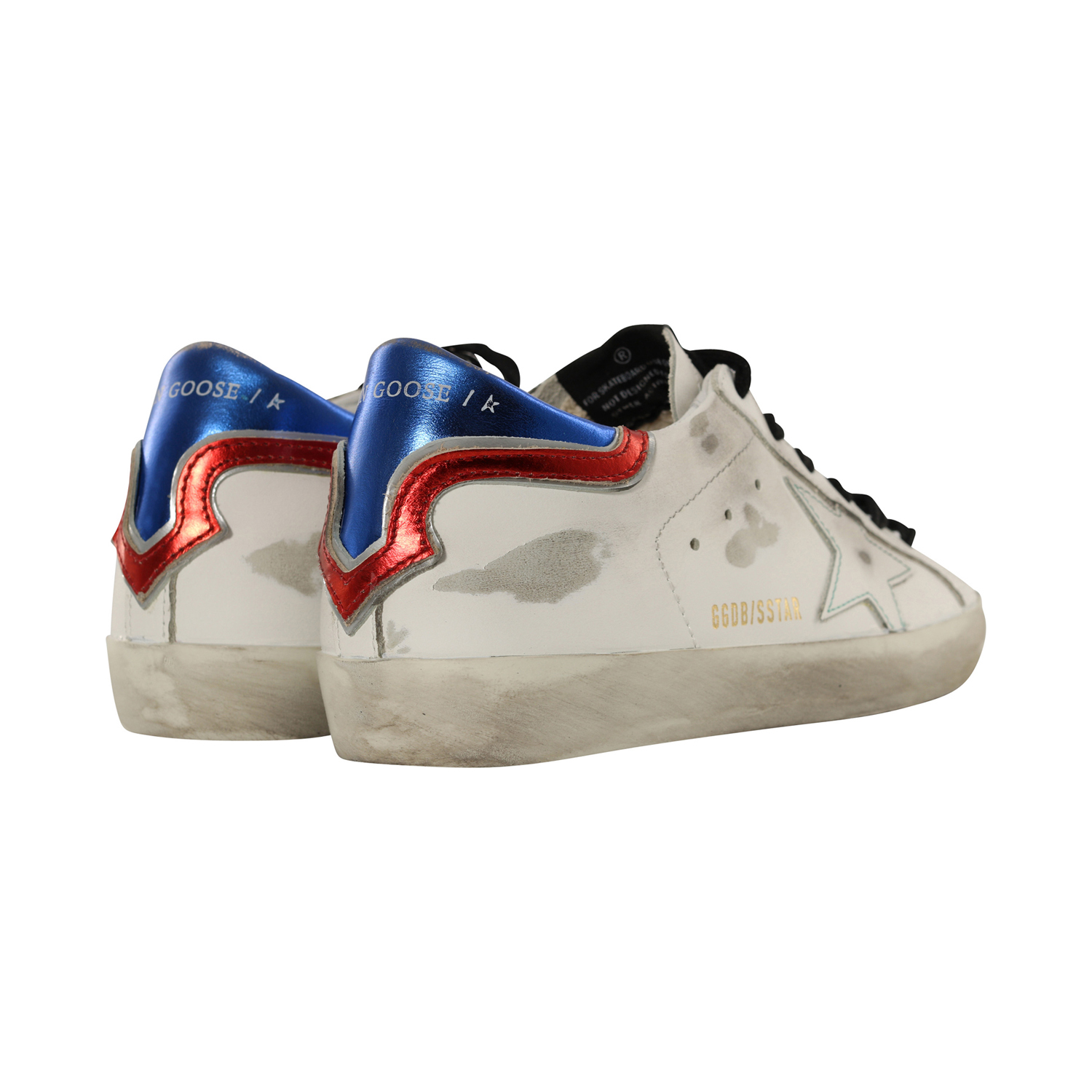Golden Goose Sneaker Superstar White/Blue/Red