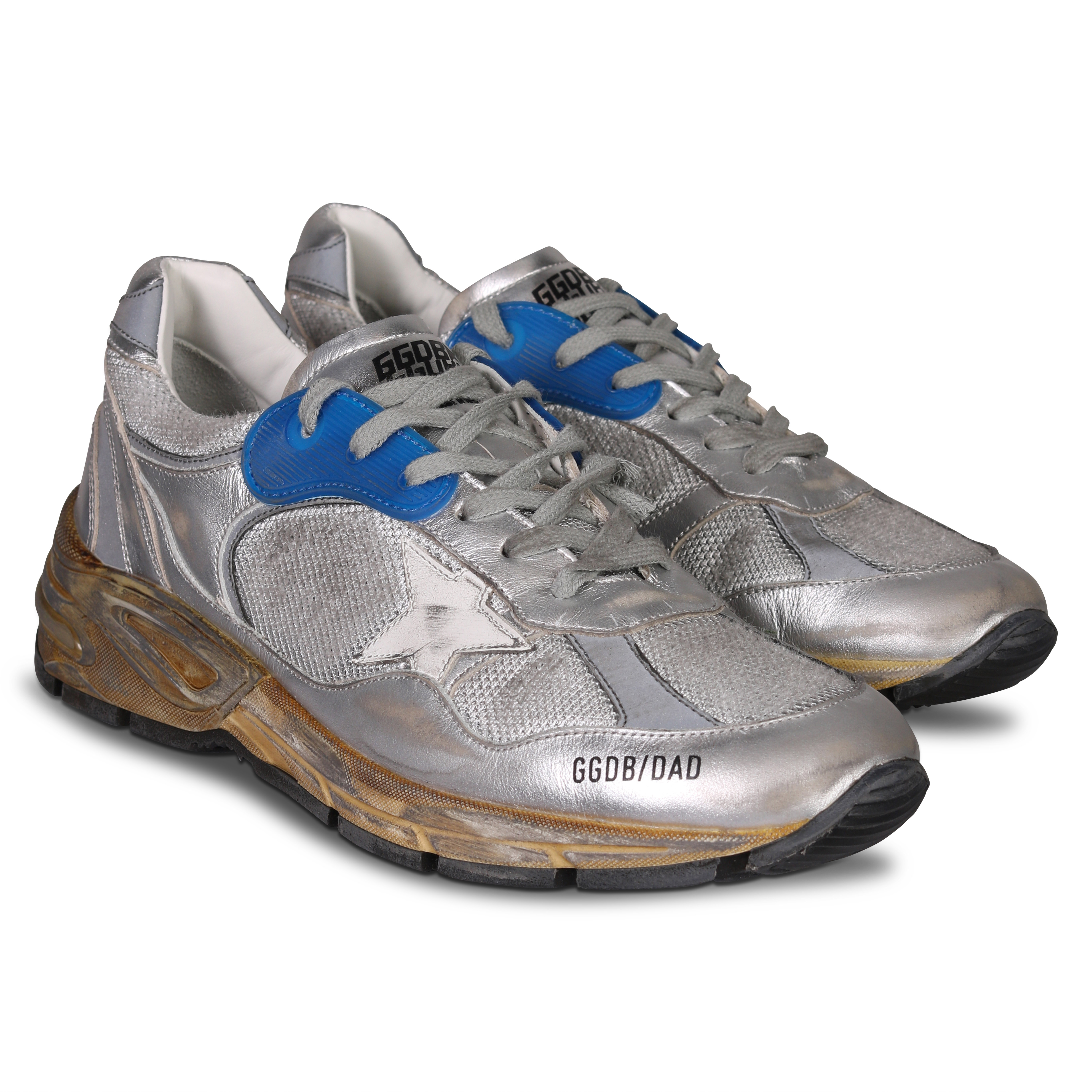 Golden Goose Sneaker Running Dad Star Silver