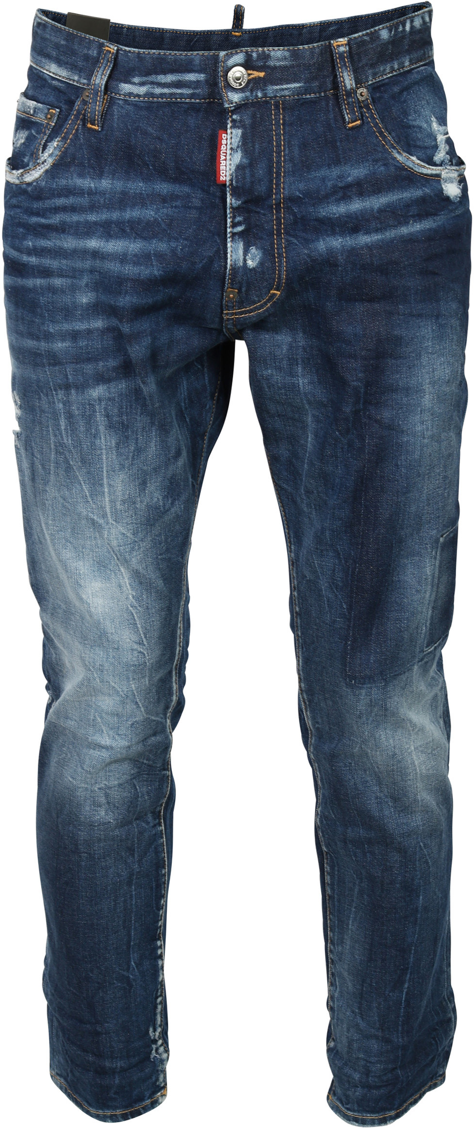 Dsquared Jeans Straight Leg Boot Cut Blue Washed