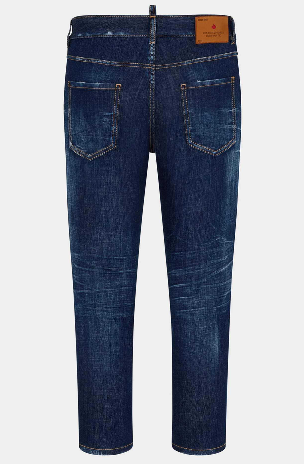 DSQUARED2 Cool Girl Cropped Jeans in Washed Dark Blue