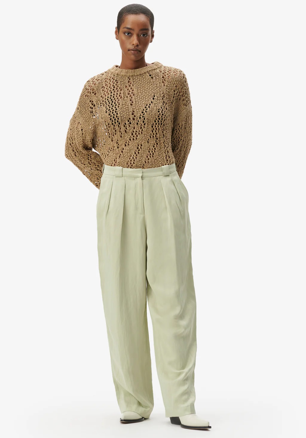 LALA BERLIN Pants Peva in Eucalyptus