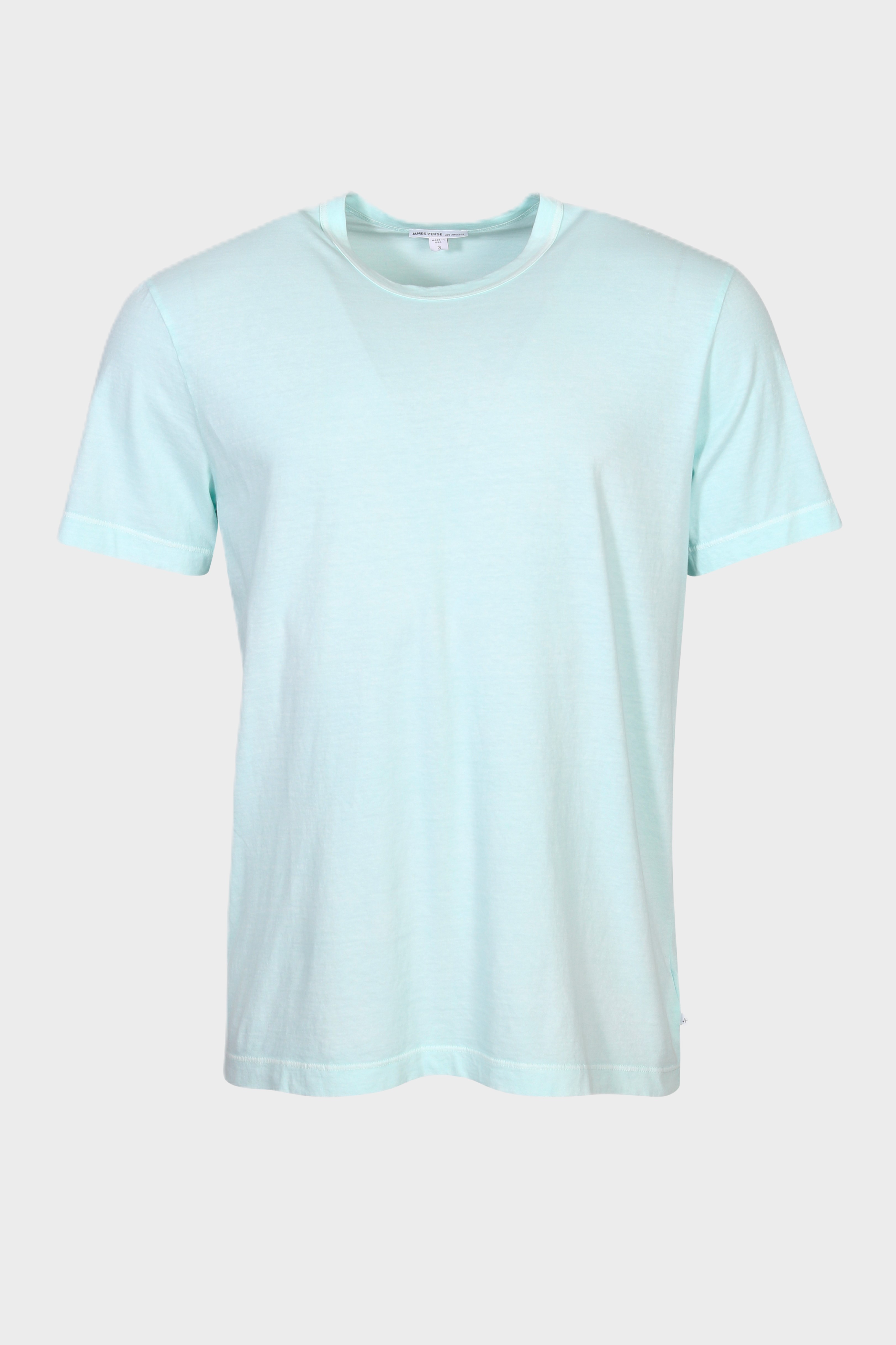 JAMES PERSE Crewneck T-Shirt in Washed Light Blue JAMES PERSE Crewneck T-Shirt in Washed Light Blue