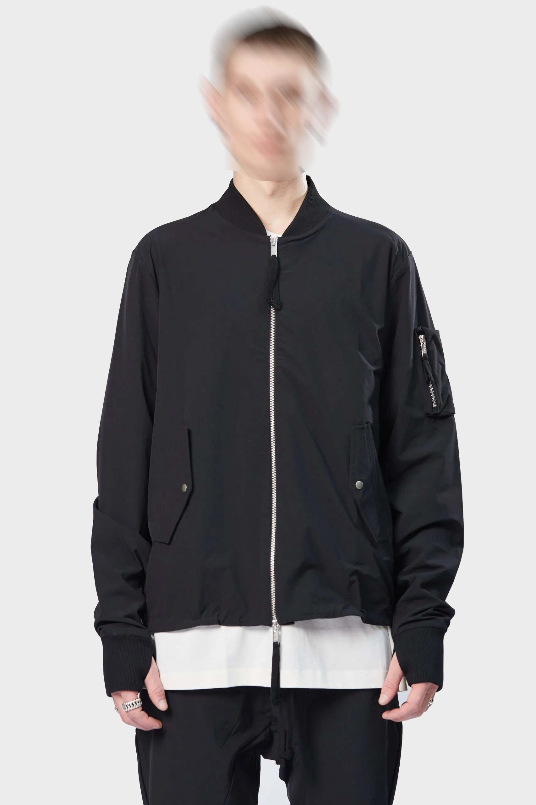 THOM KROM Bomber Jacket in Black S