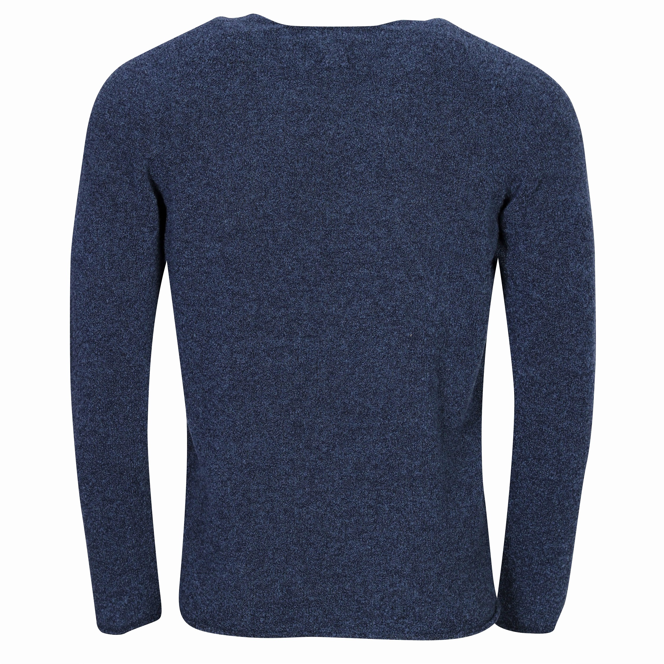 Hannes Roether Fluffy Knit Sweater Sober in Blue/Black