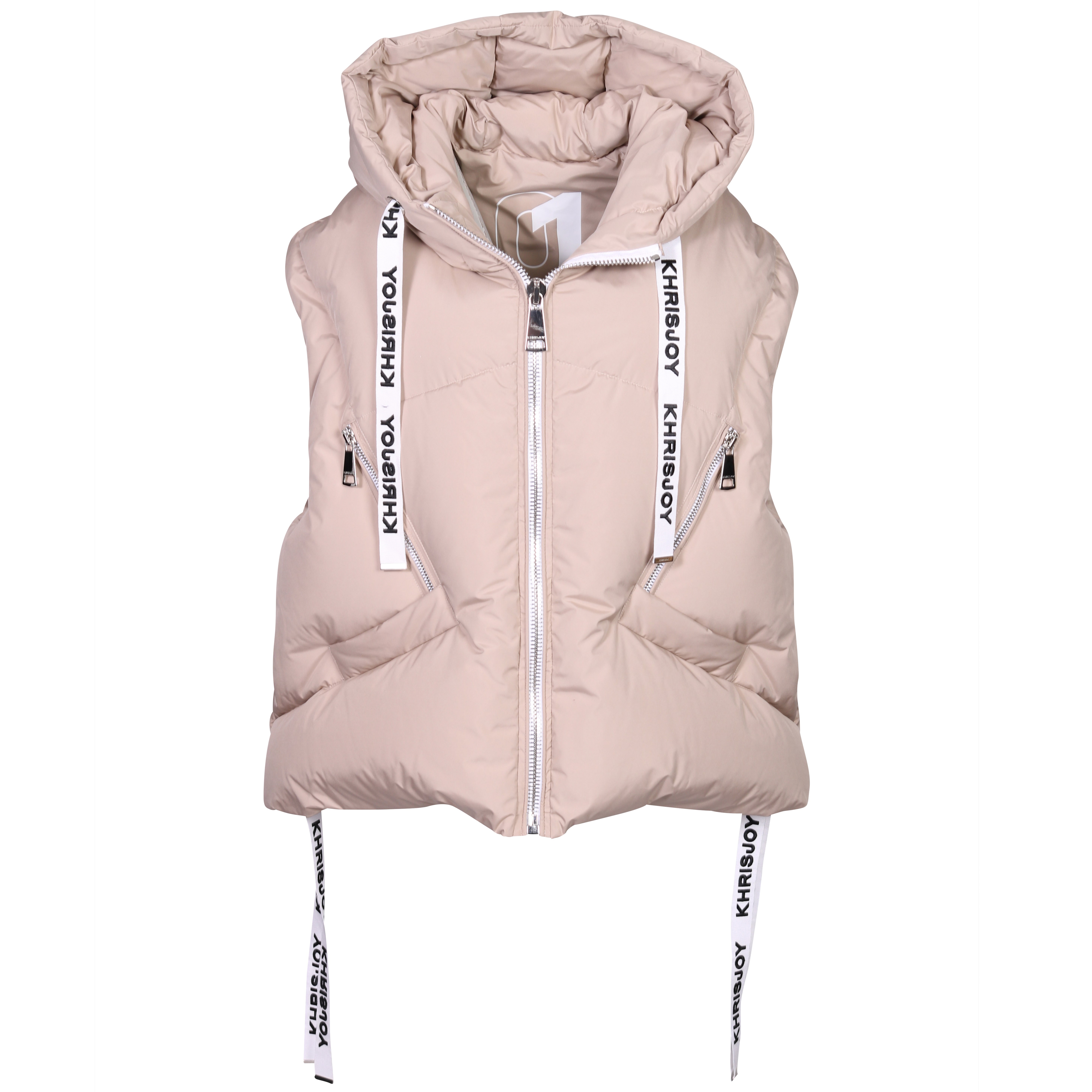 Khrisjoy Iconic Puffer Vest in Sand