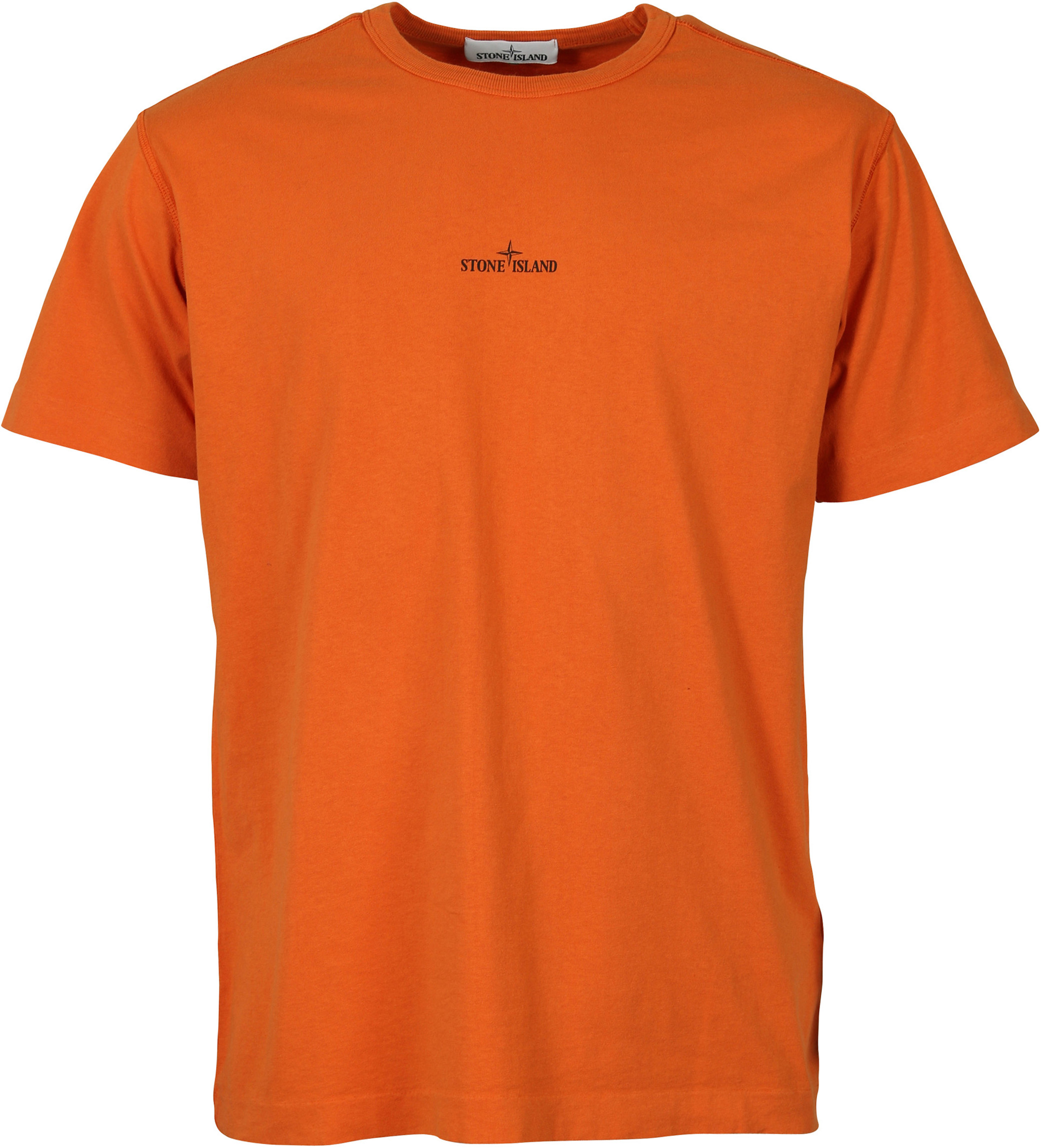 Stone Island T-Shirt Orange Printed L