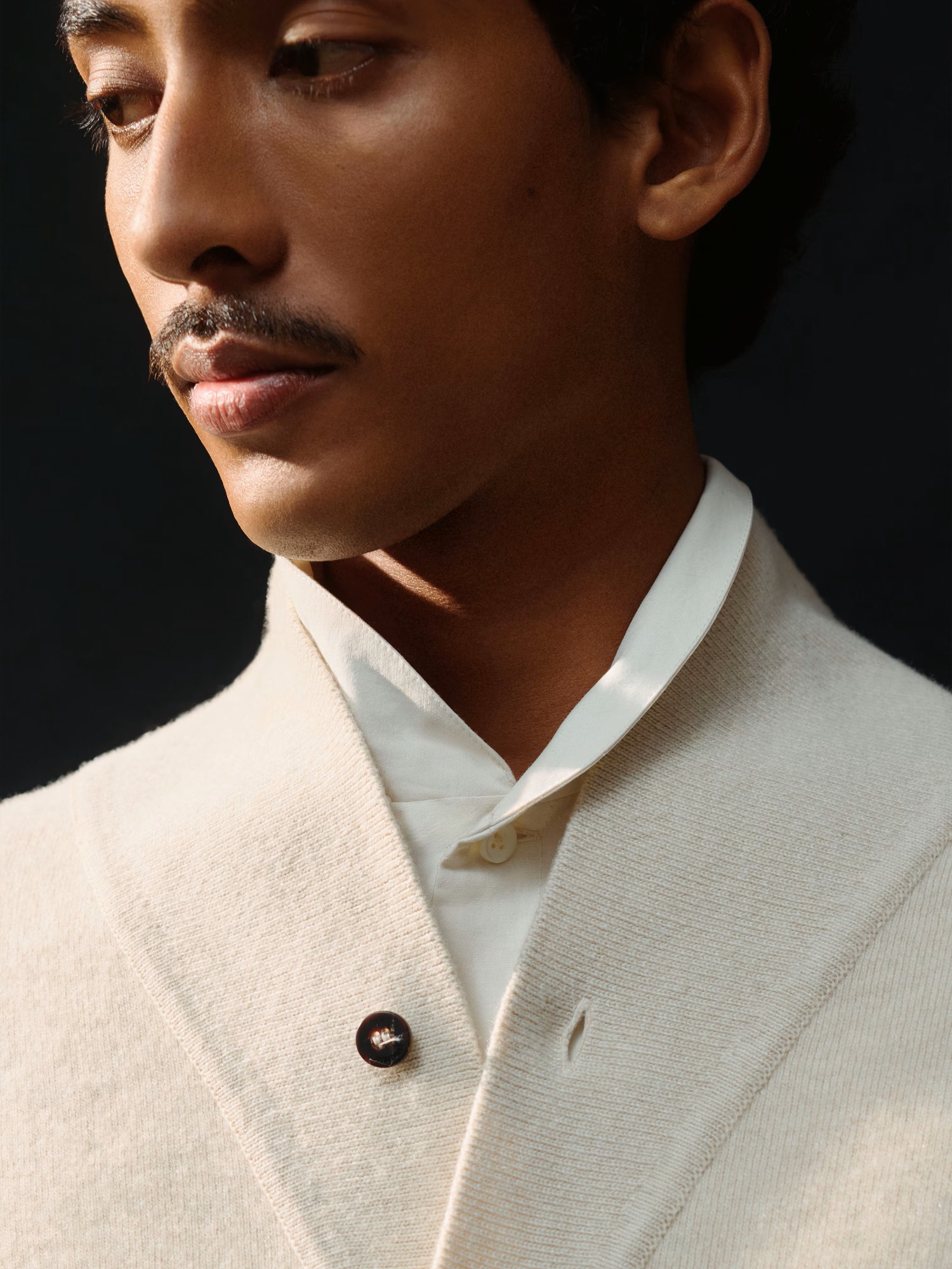 JACQUEMUS Pelota Knit Cardigan in Light Beige