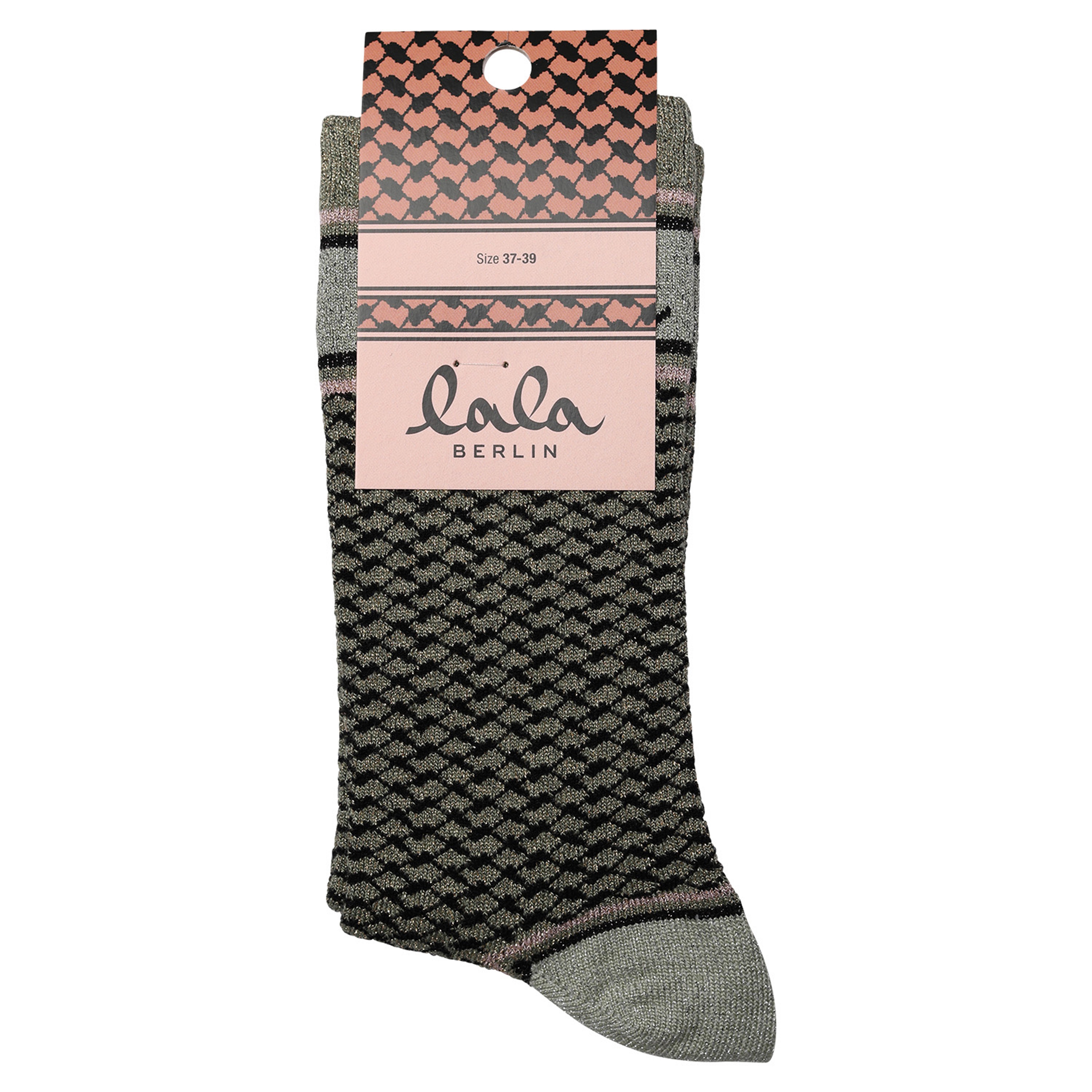 Lala Berlin Socks Silja Stripes Green