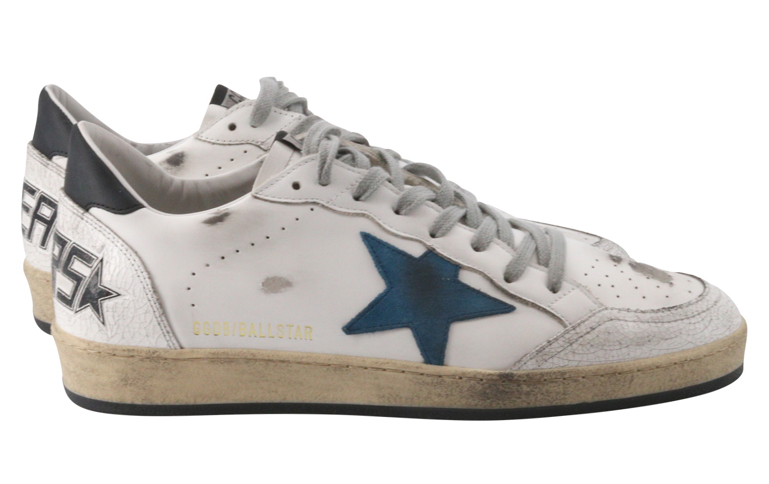 Golden Goose Sneaker Ballstar Crack Toe Leather Quarter Suede Star