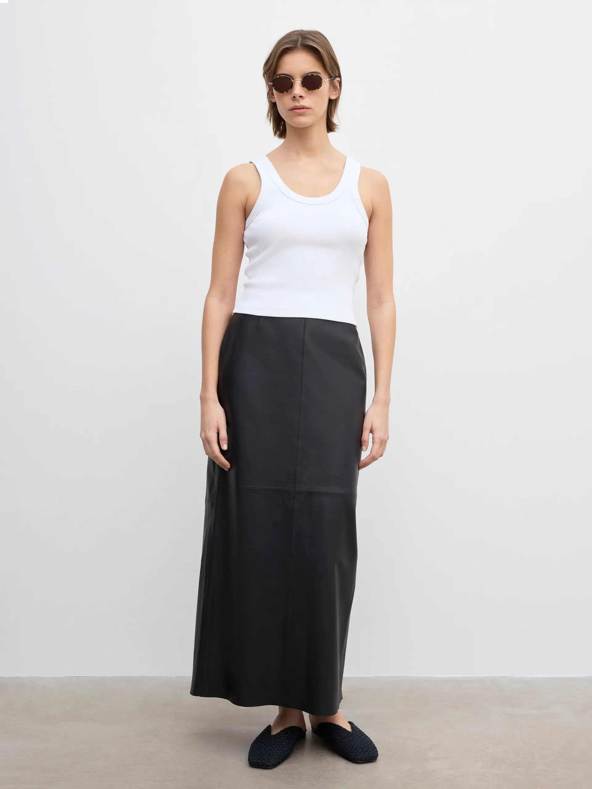 DAGMAR Ribbed Tank Top in White DAGMAR Ribbed Tank Top in White