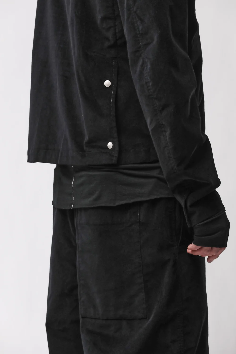 THOM KROM Velvet Jacket in Black