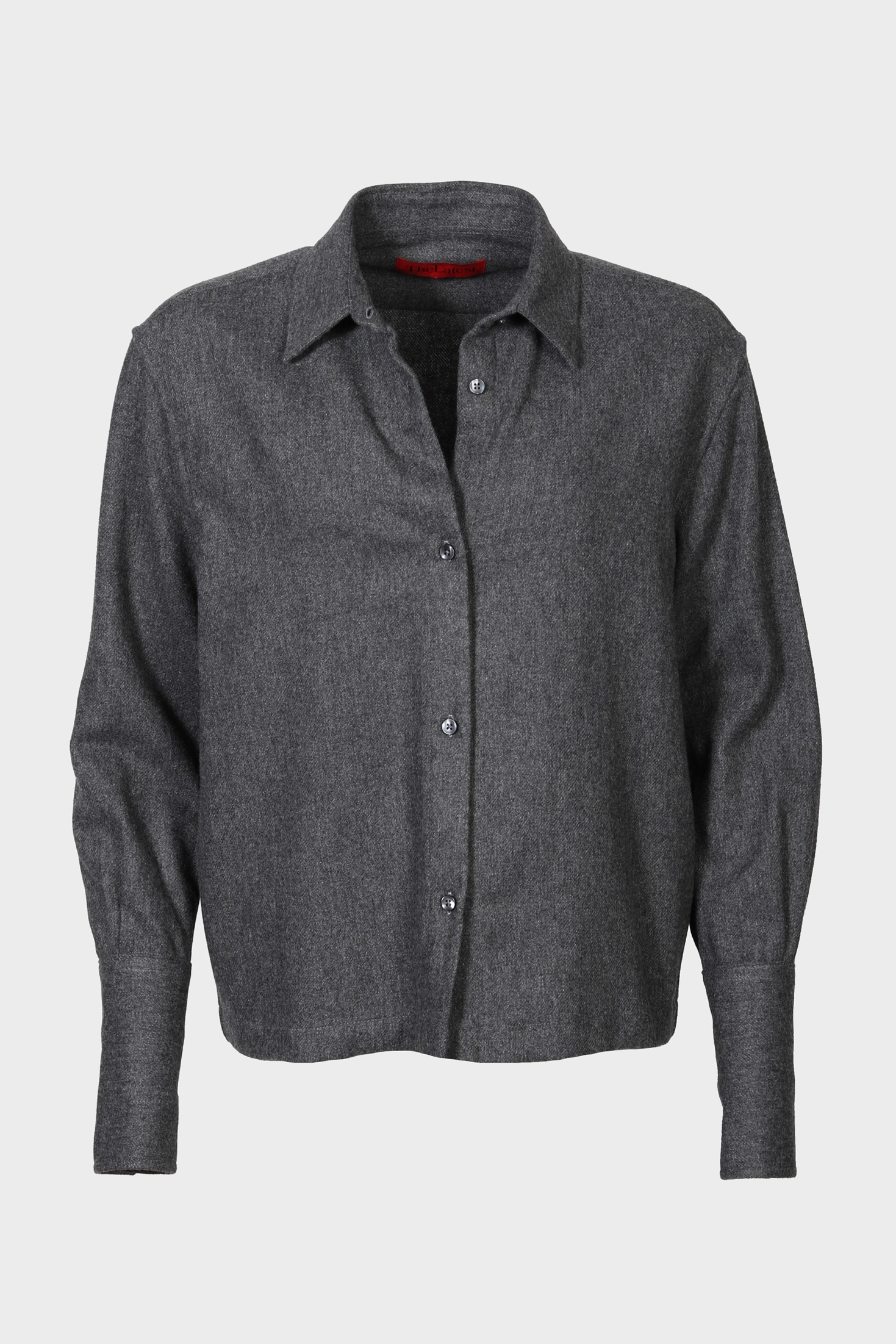 THE LATEST Wool Overshirt in Dark Grey