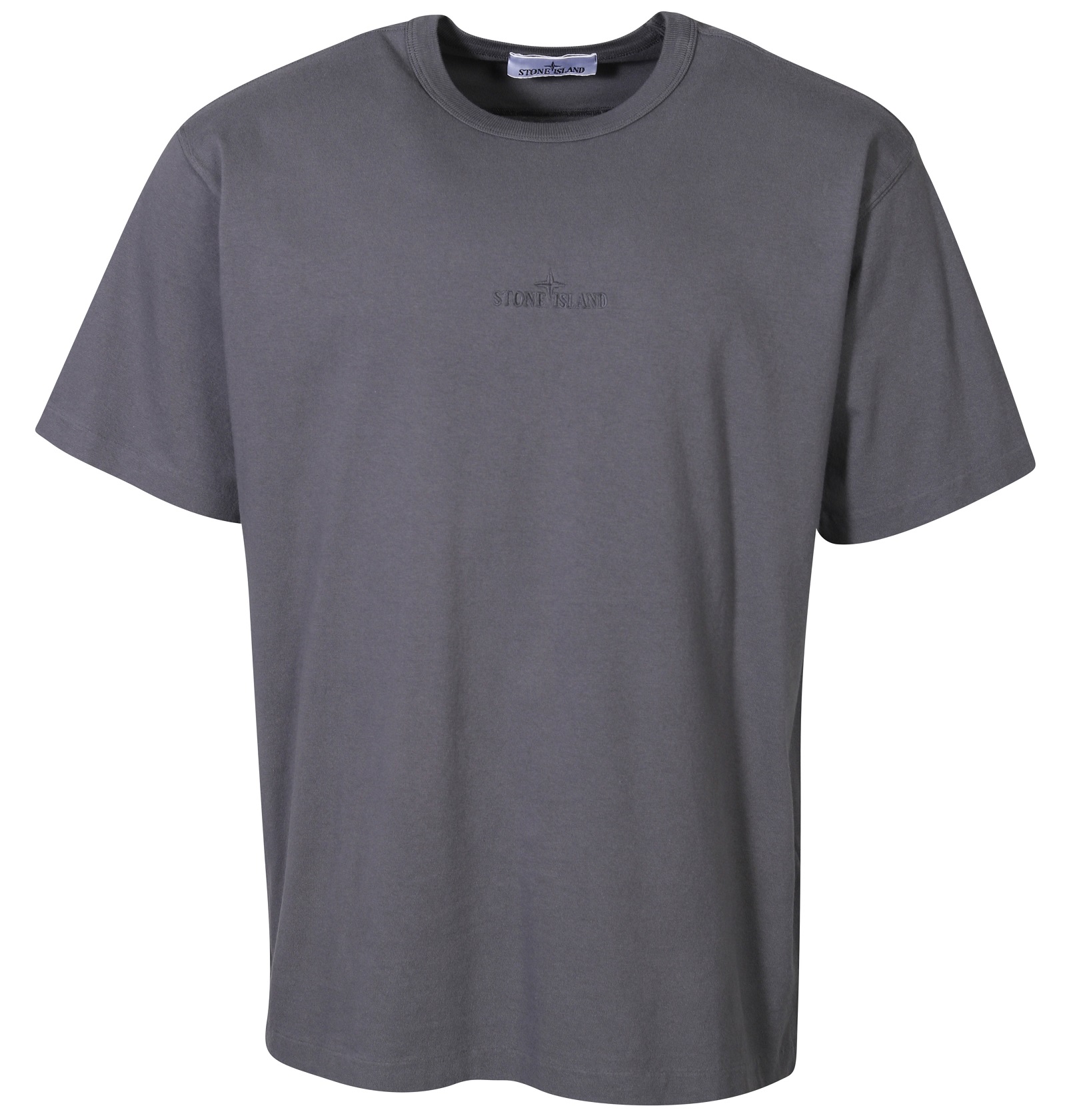 STONE ISLAND Oversized Stamp T-Shirt in Dark Grey S
